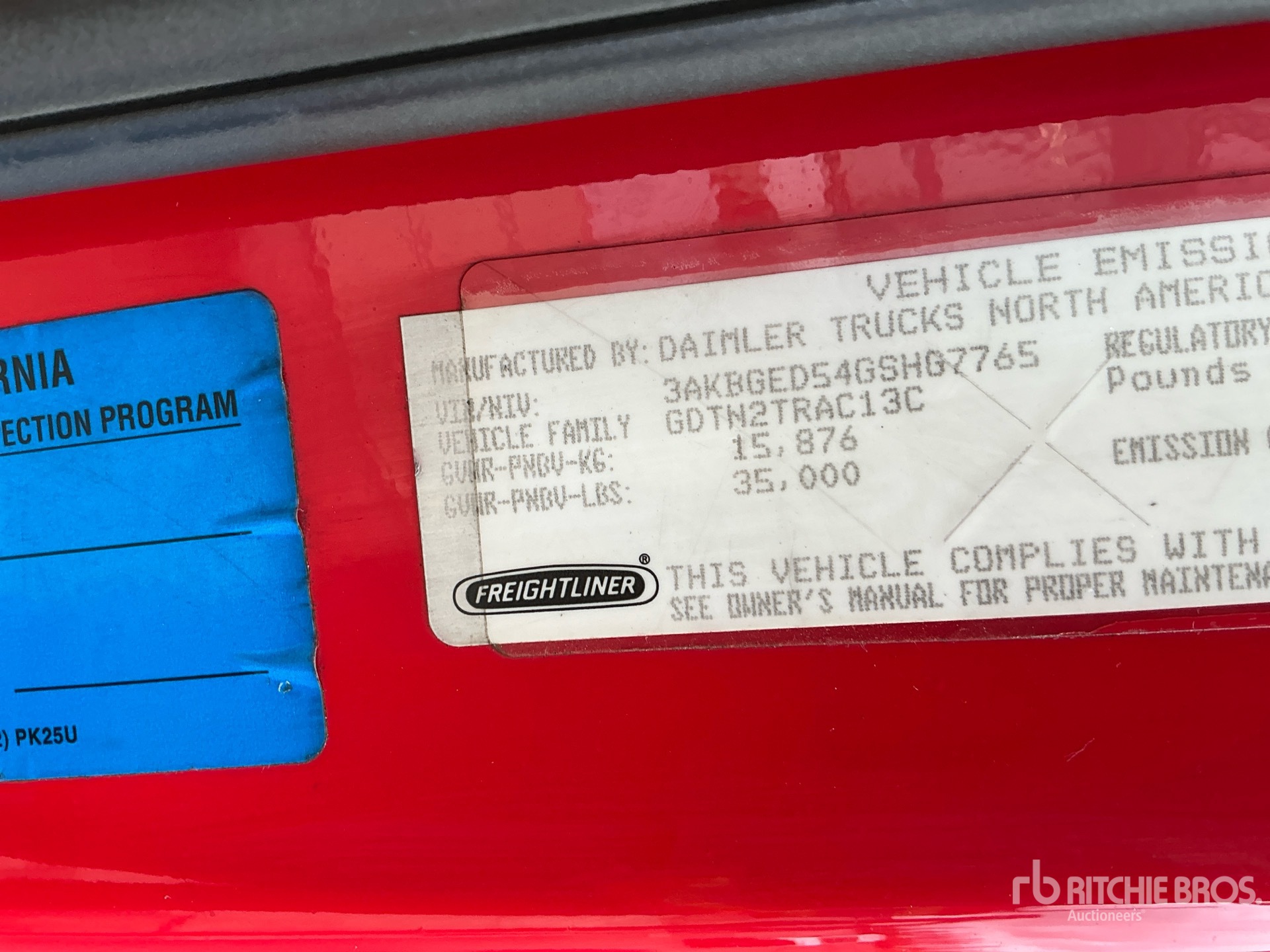 2016 Freightliner CASCADIA 125