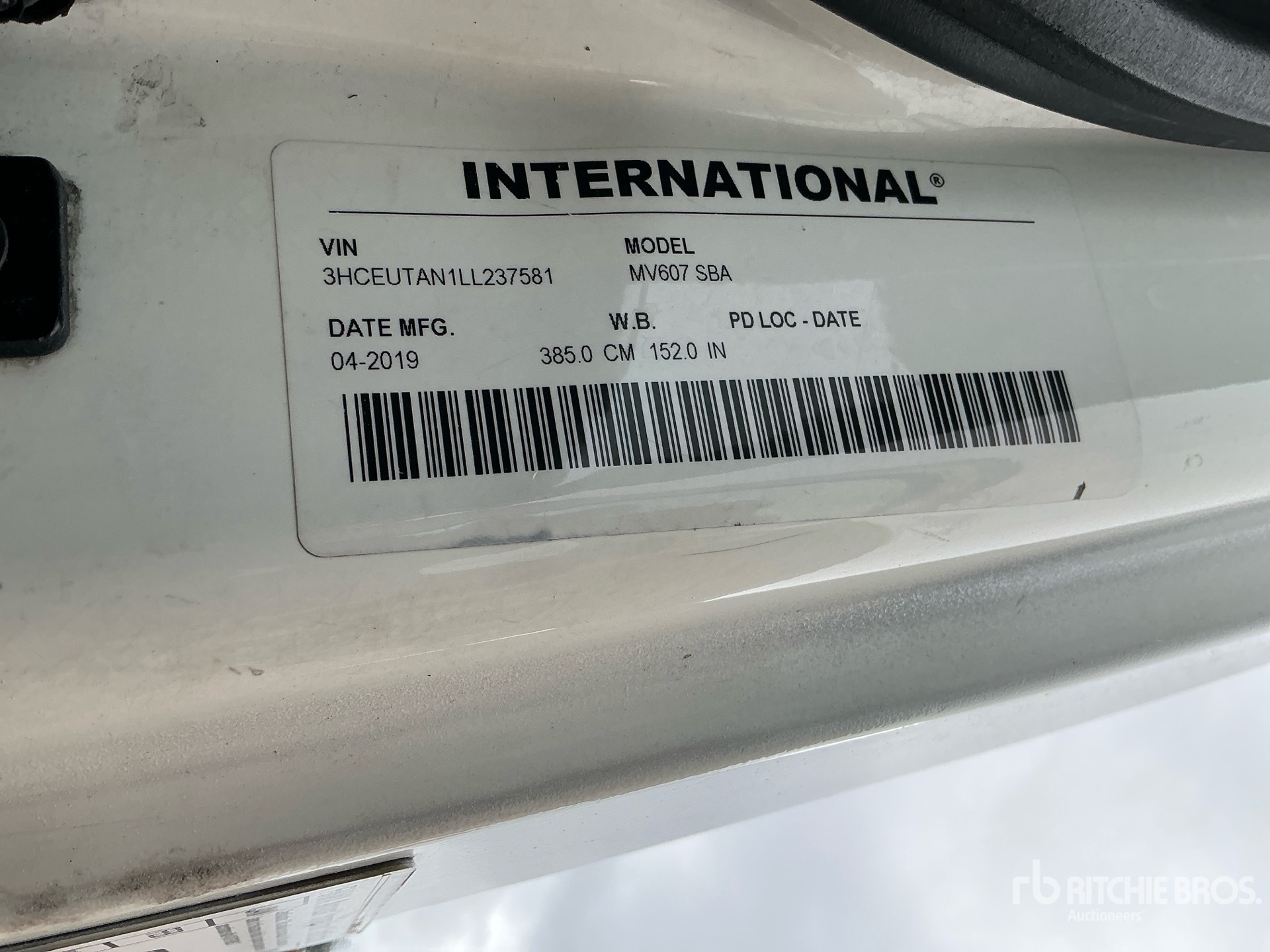 2020 International MV607