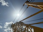Crane Superstructure with Pendant Line (Boom Tension Line)