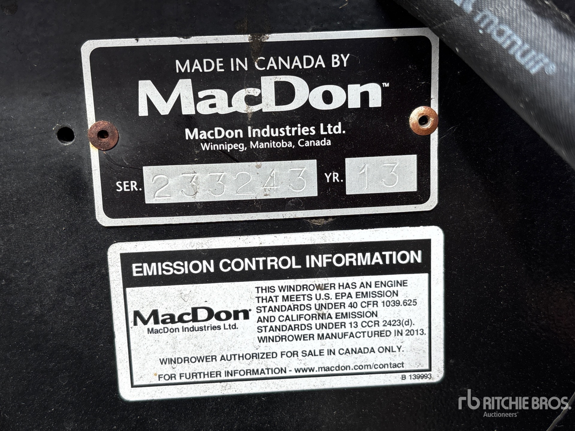 2013 Macdon M155