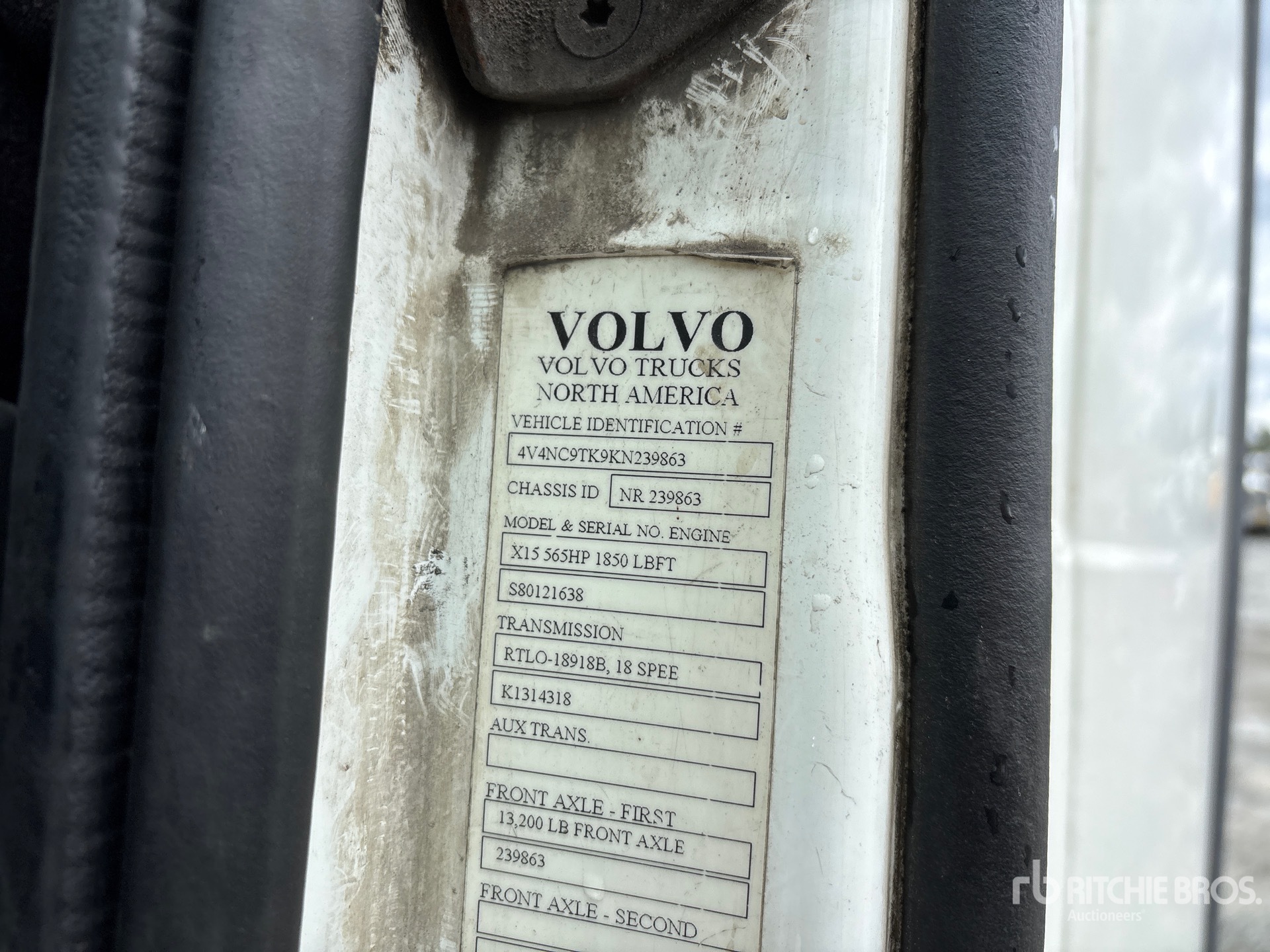 General Appearance with Numéro de série/Numéro d'identification du véhicule automobile