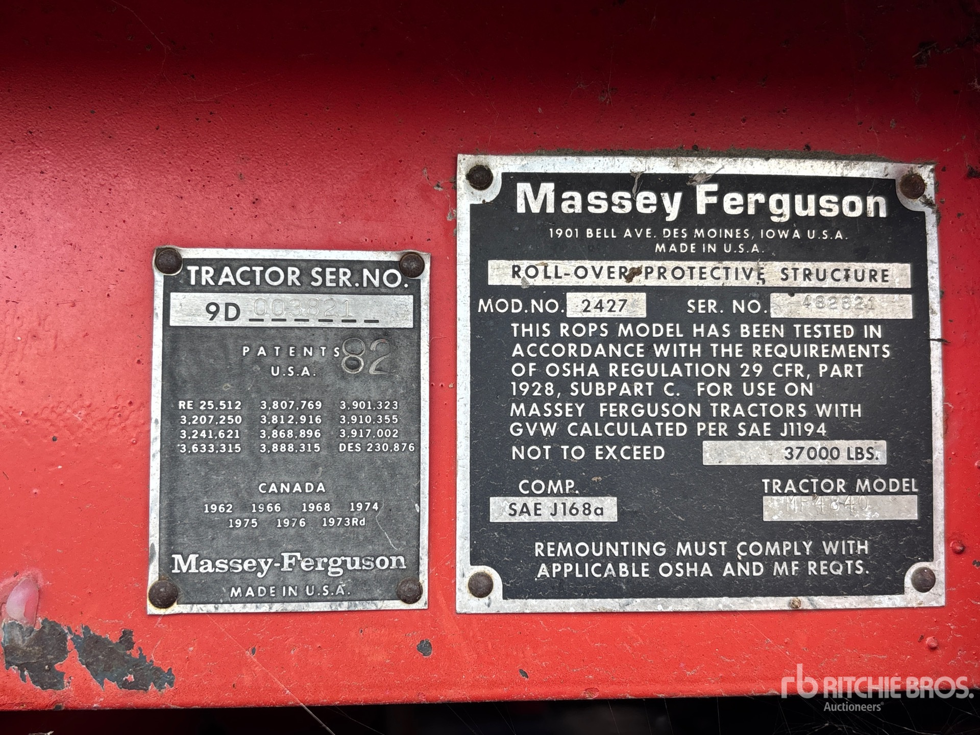 1982 Massey Ferguson 4840