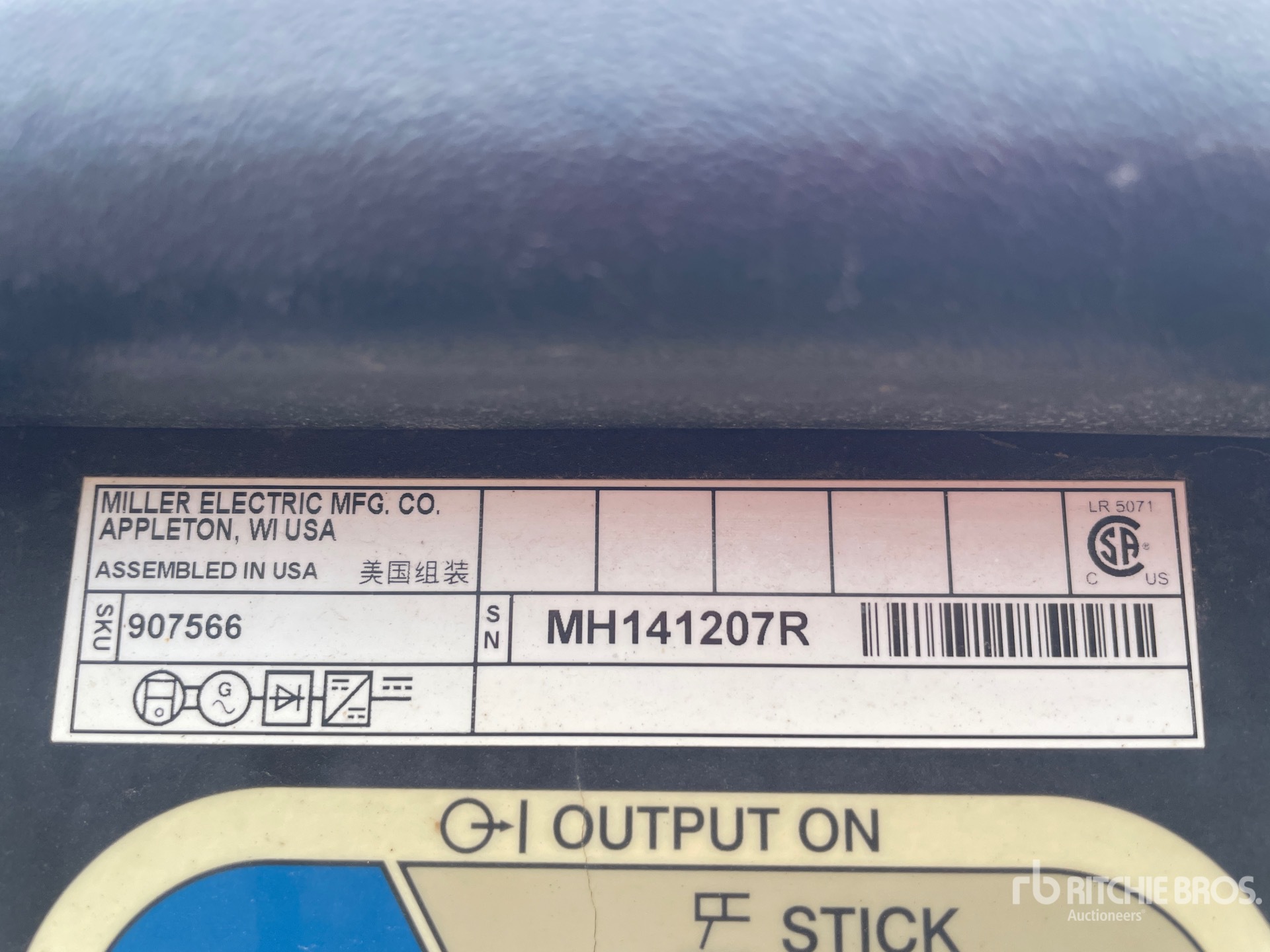 General Appearance with Unit Serial Number