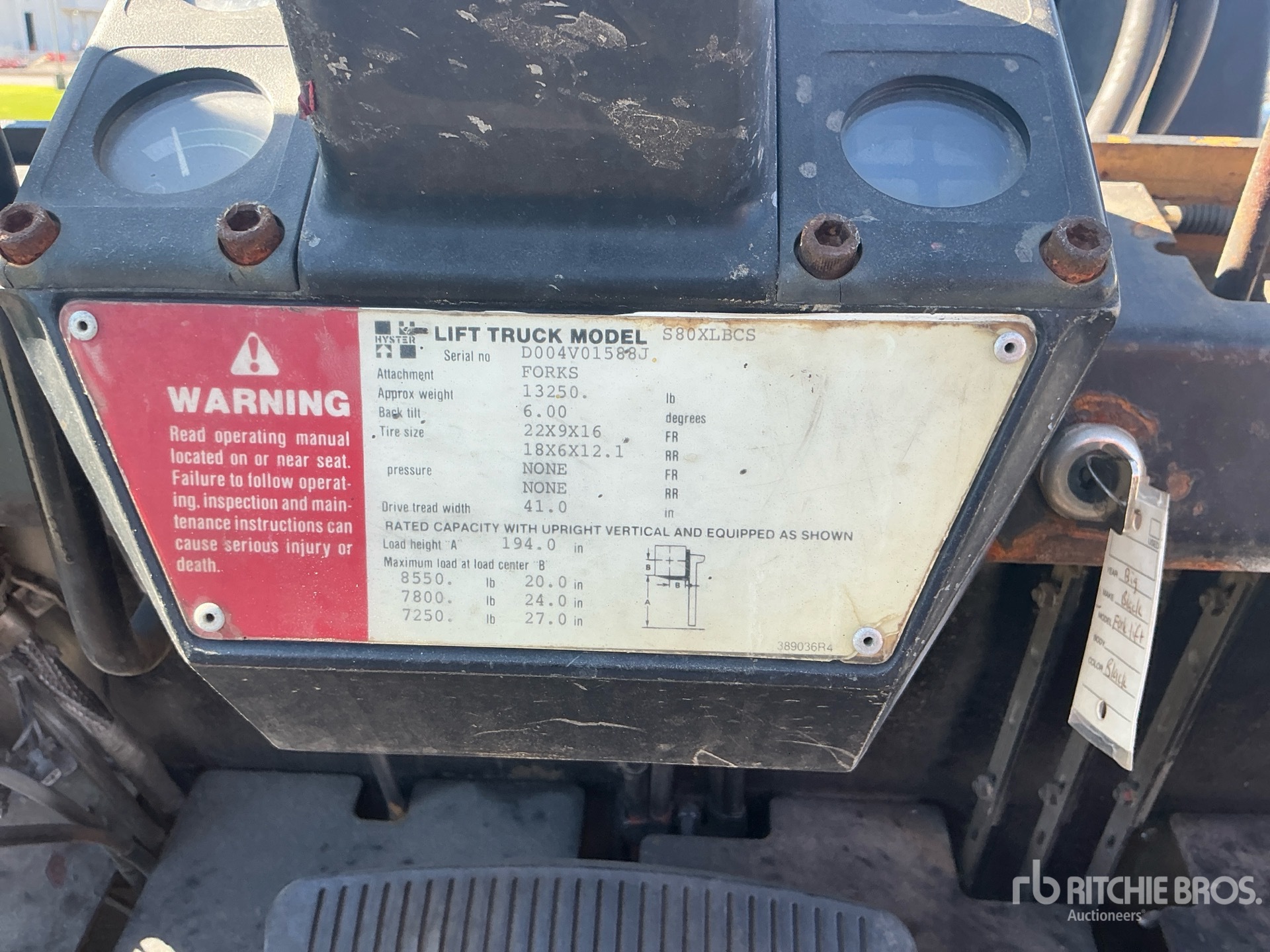 Photo of a  Hyster S80XLBCS