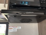 Interior with Stove Hood Exhaust Fan and Vent Cover