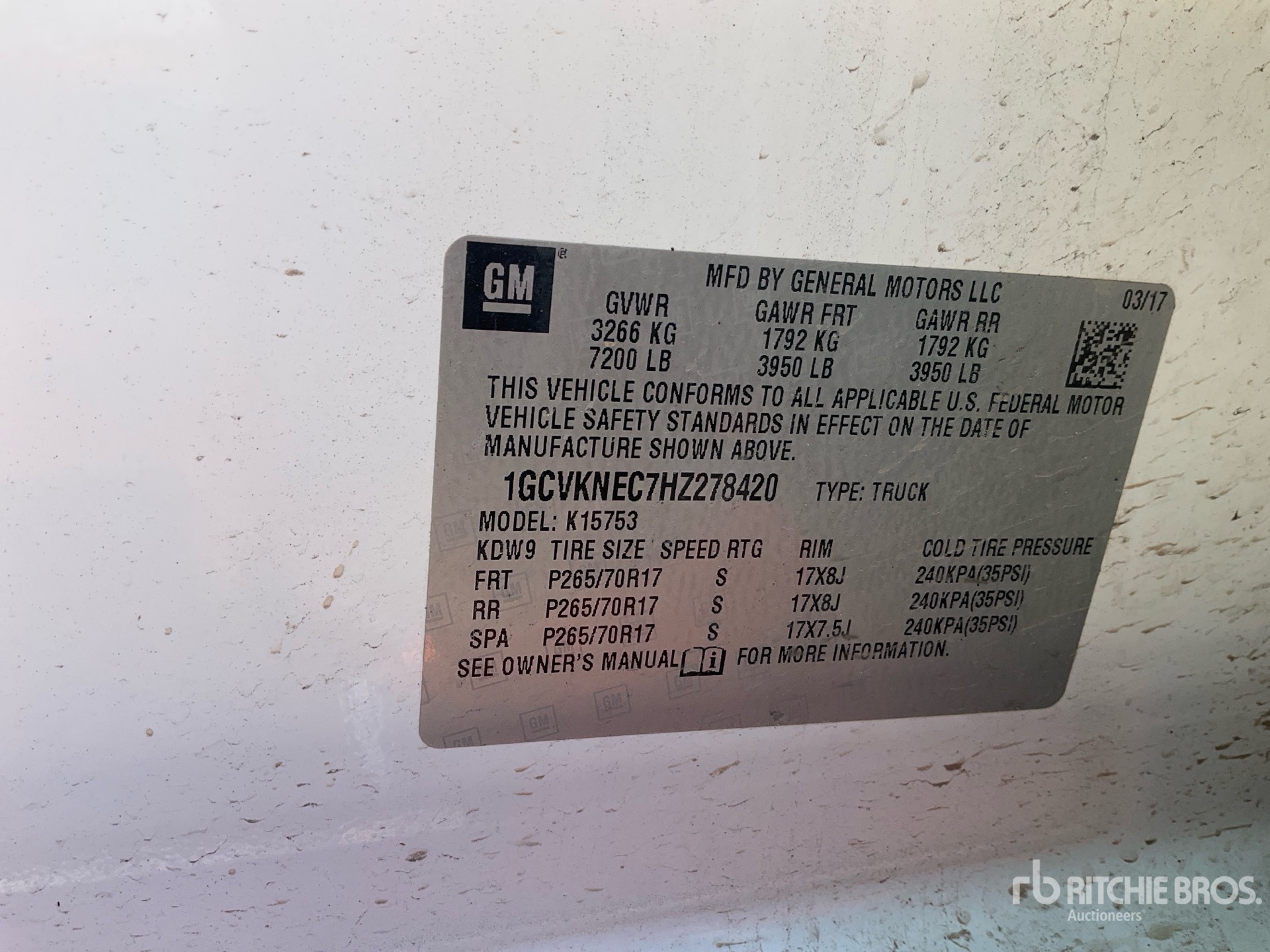 Photo of a 2017 Chevrolet SILVERADO 1500