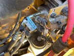 Engine with A/C Compressor
