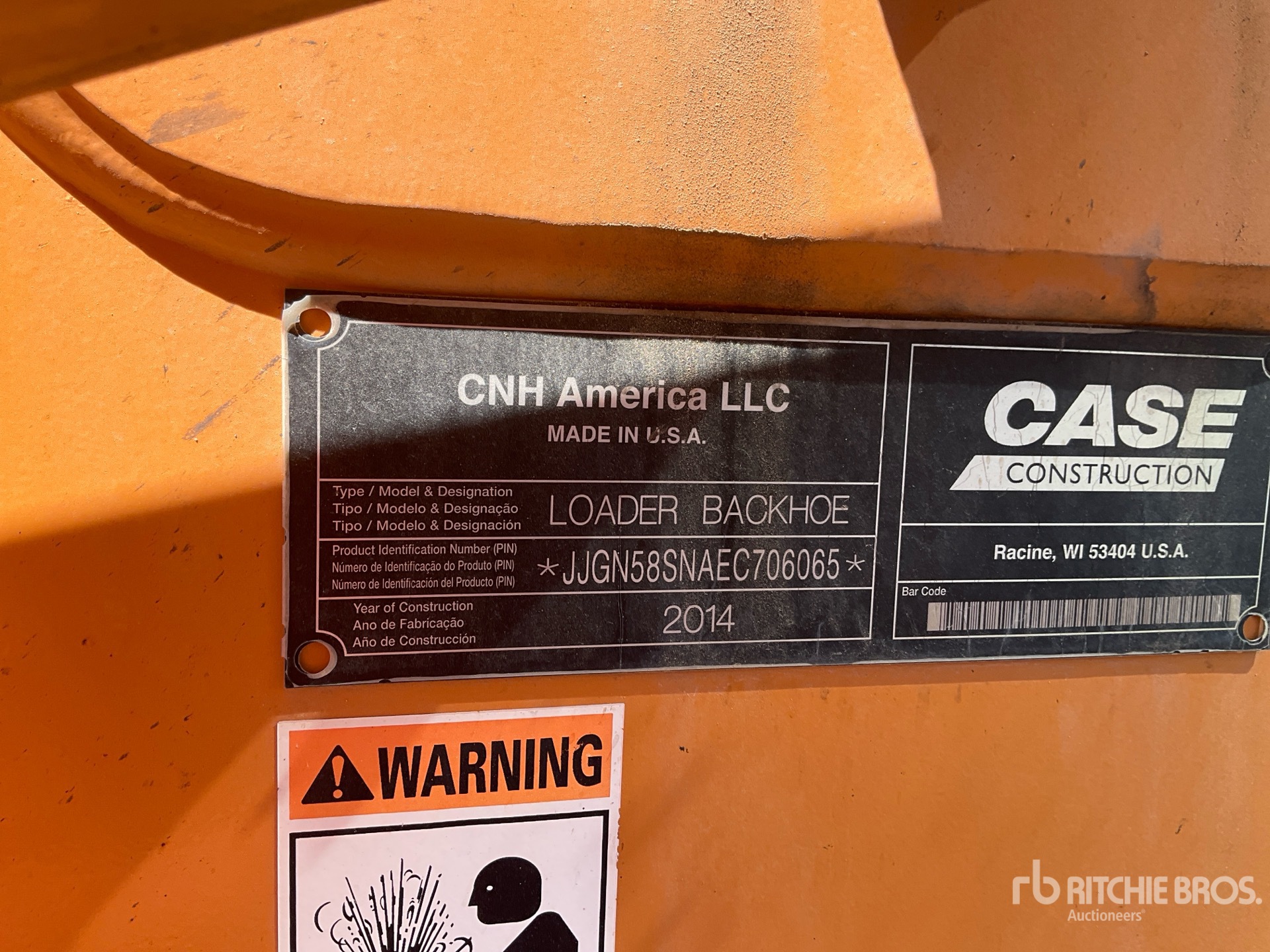 Photo of a 2014 Case 580SN