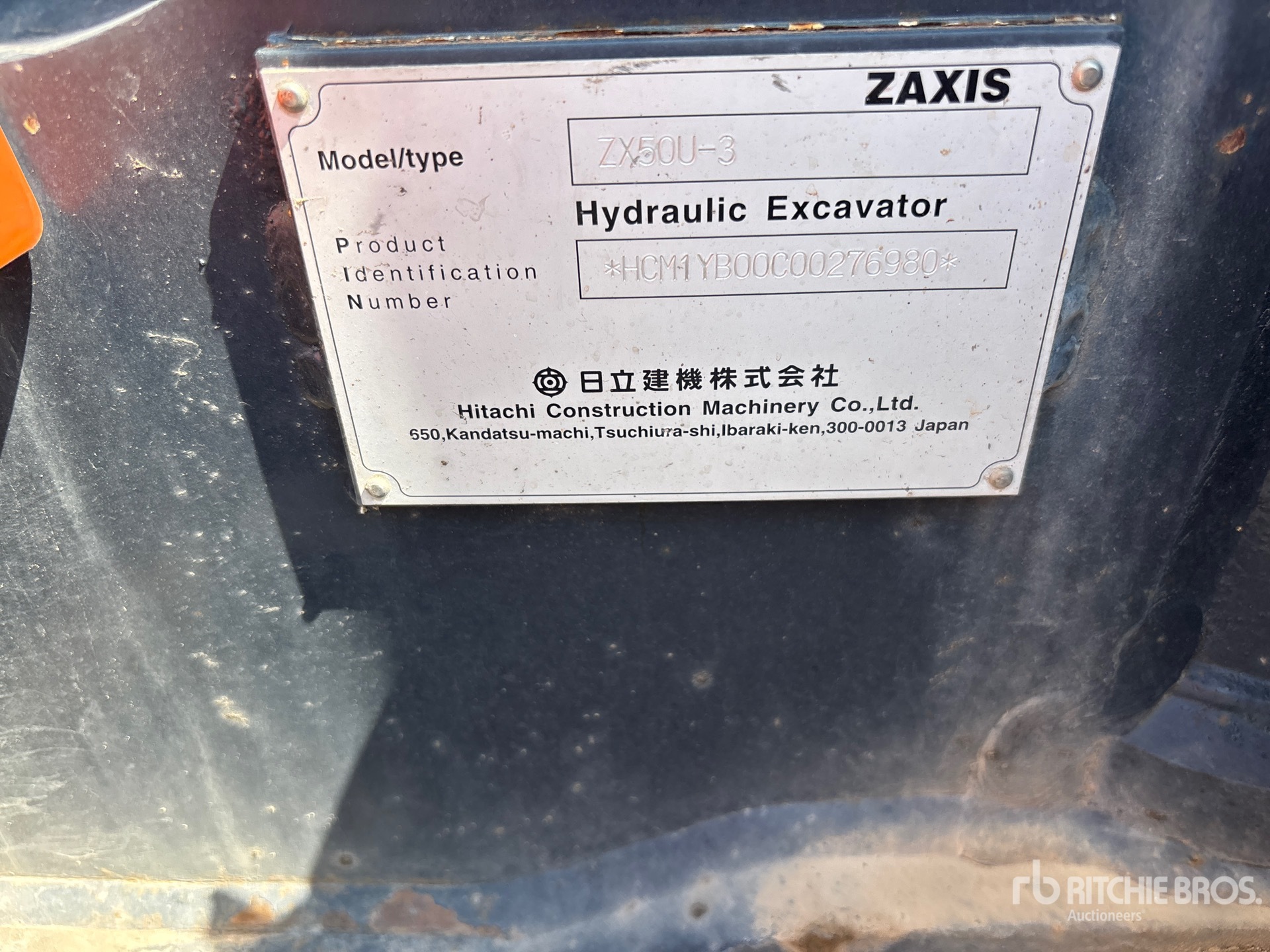 2012 Hitachi ZX50U-3