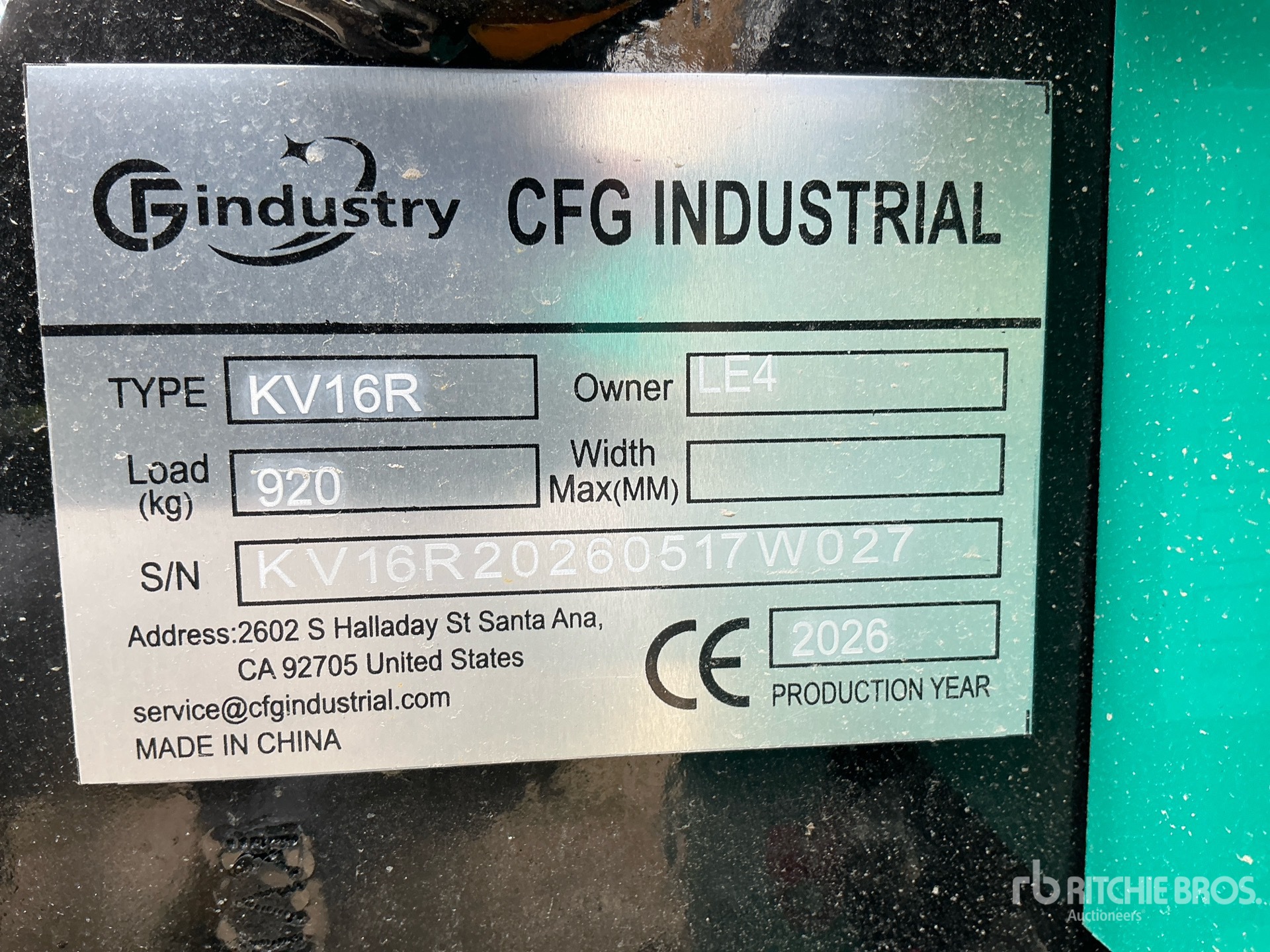2026 CFG KV16R