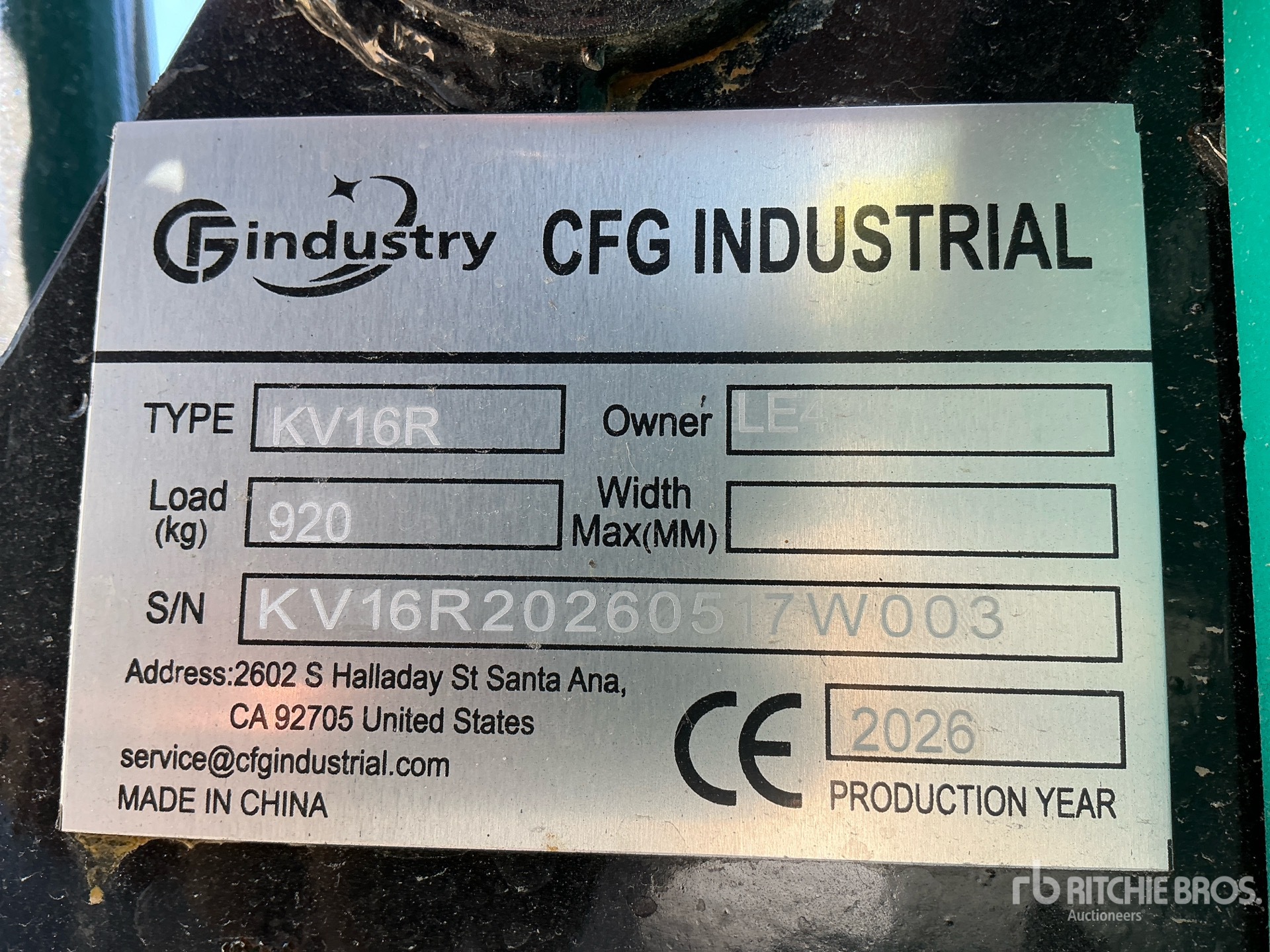 2026 CFG KV16R