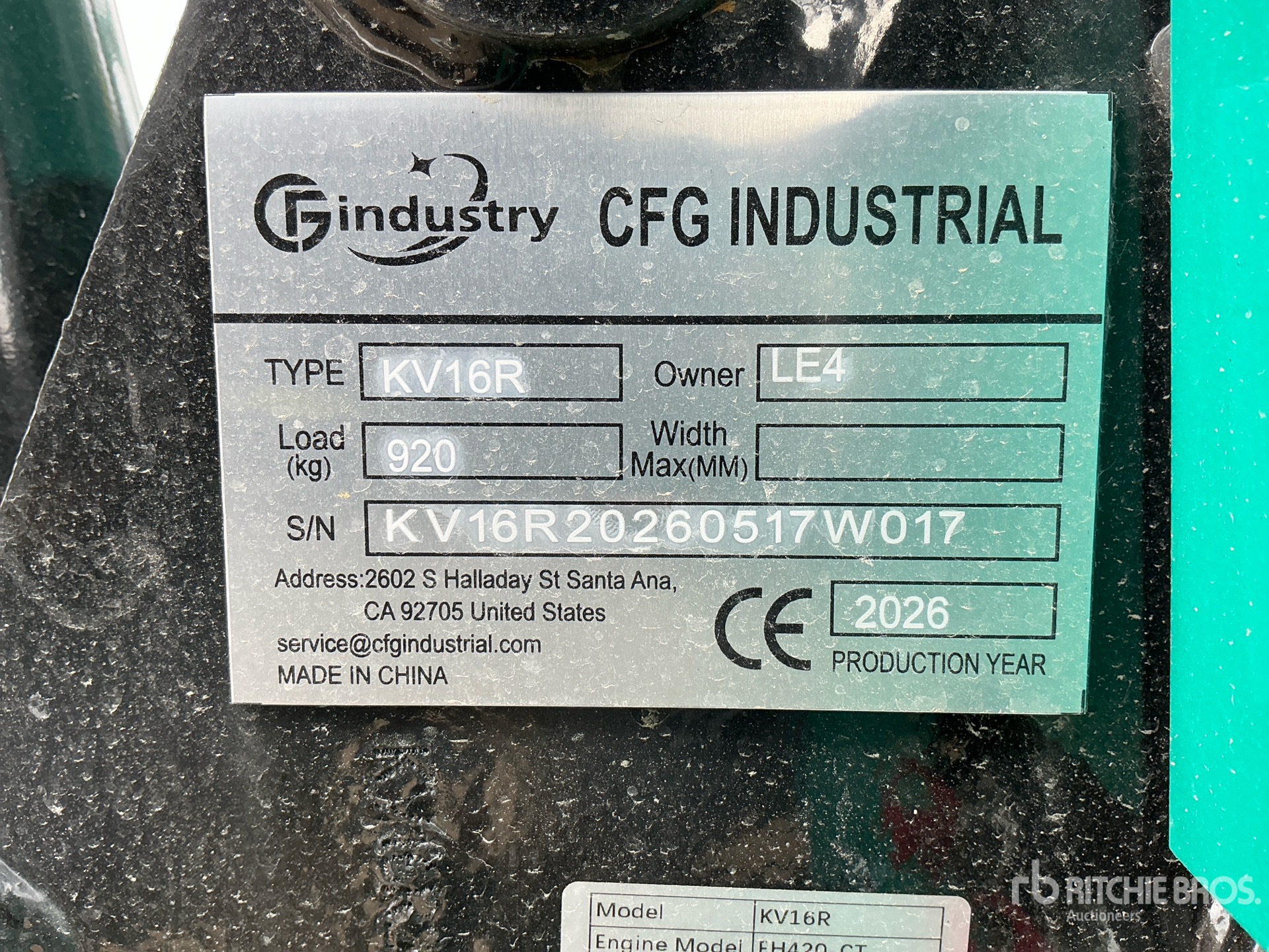 2026 CFG KV16R