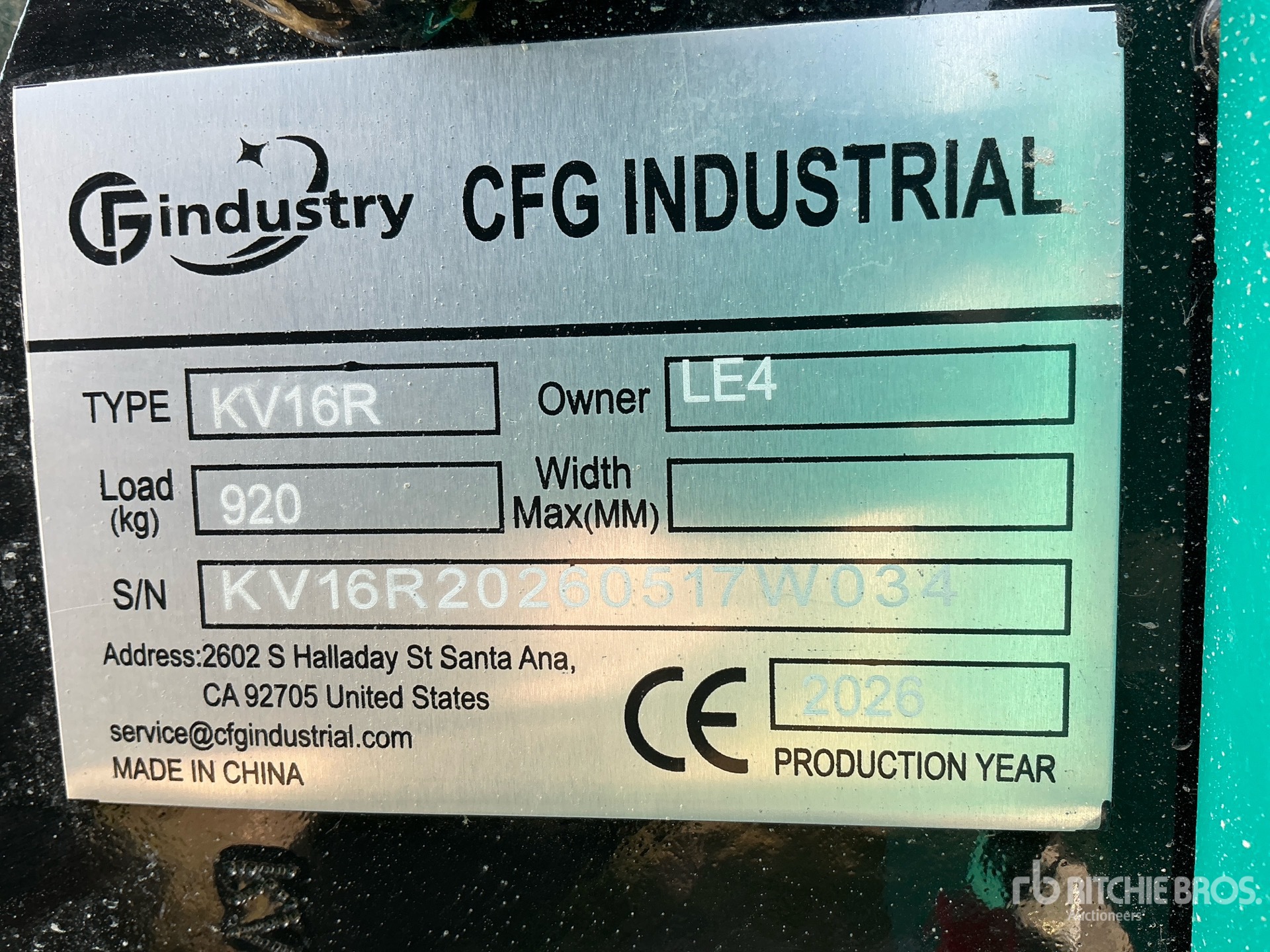 2026 CFG KV16R