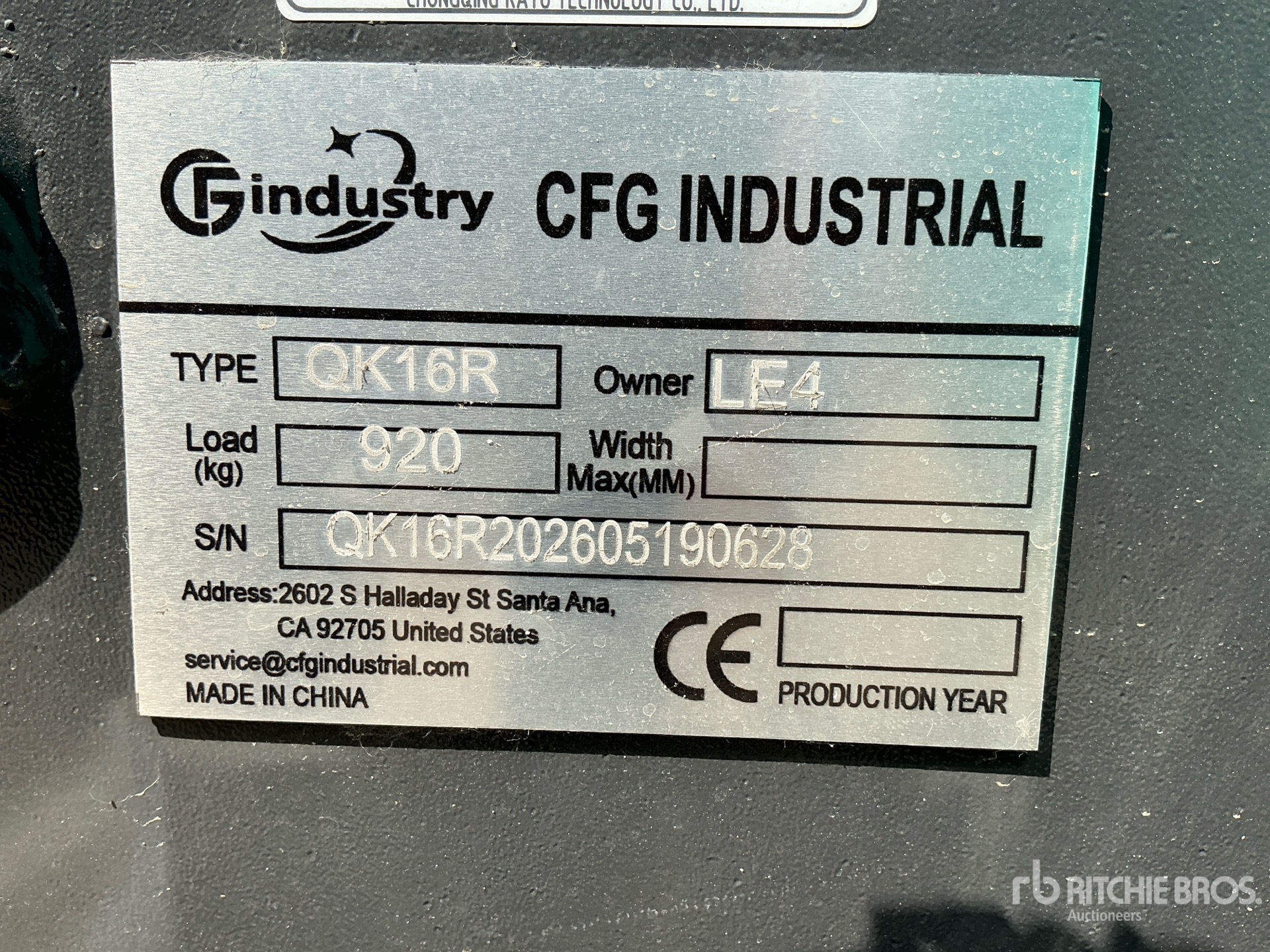 2026 CFG QK16R