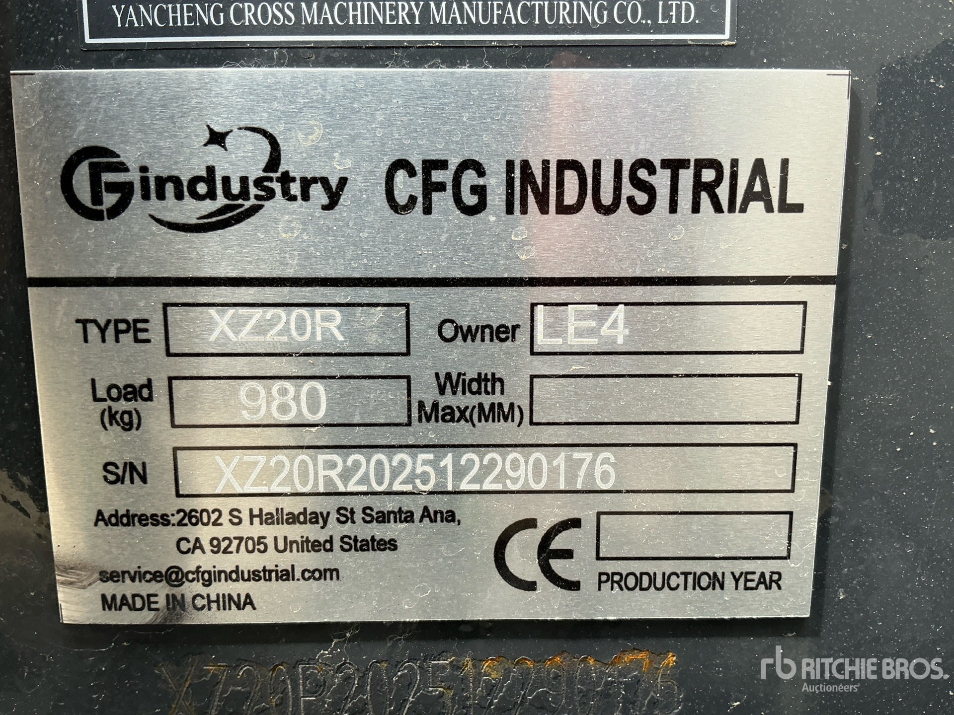 2026 CFG XZ20R