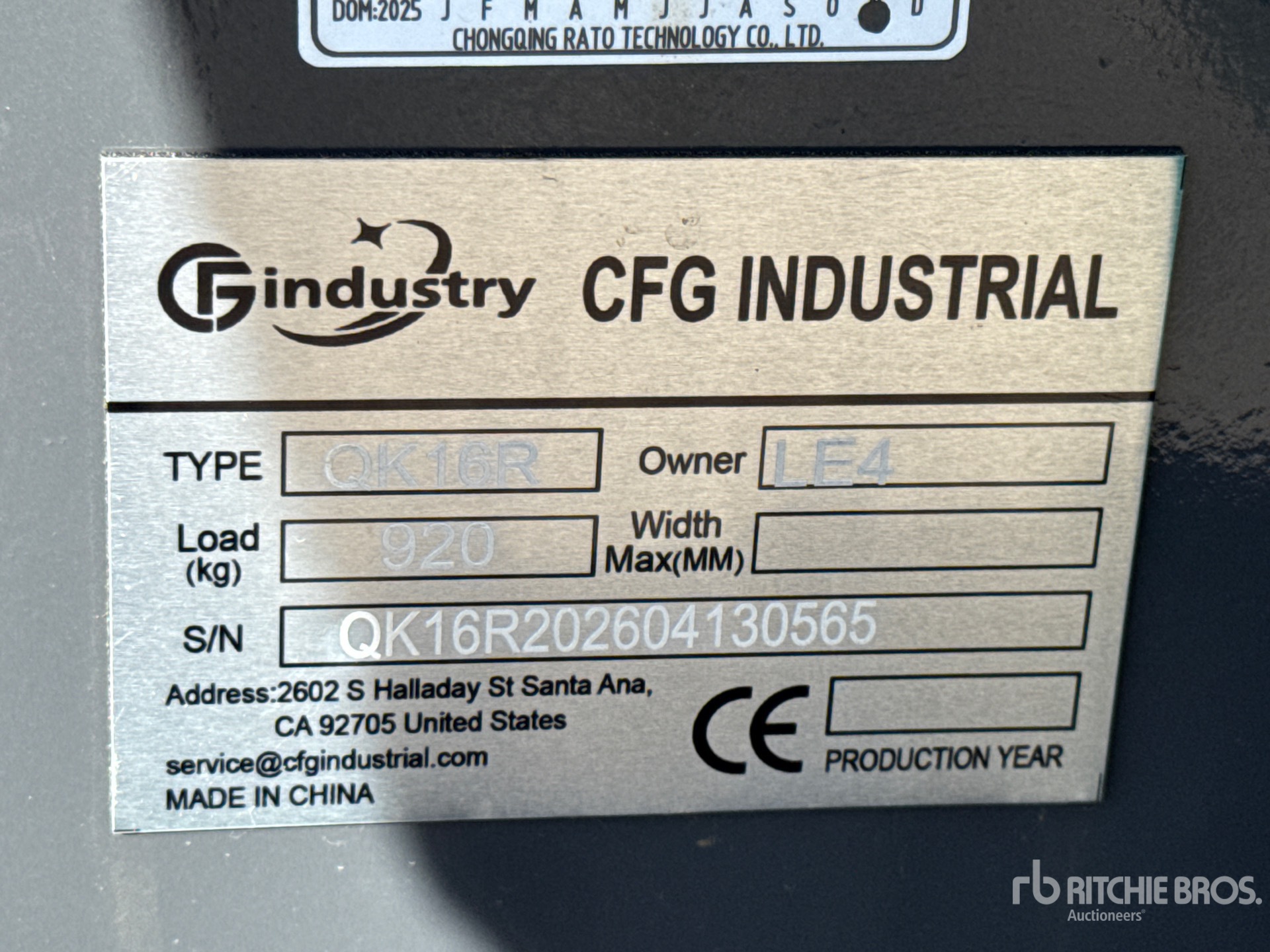 2026 CFG QK16R