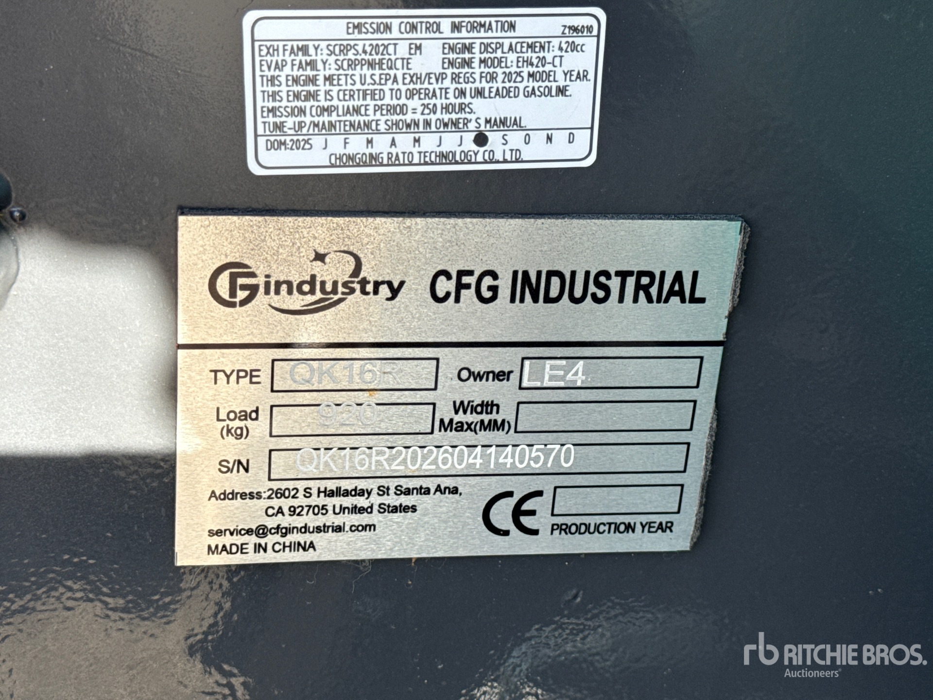 2026 CFG QK16R