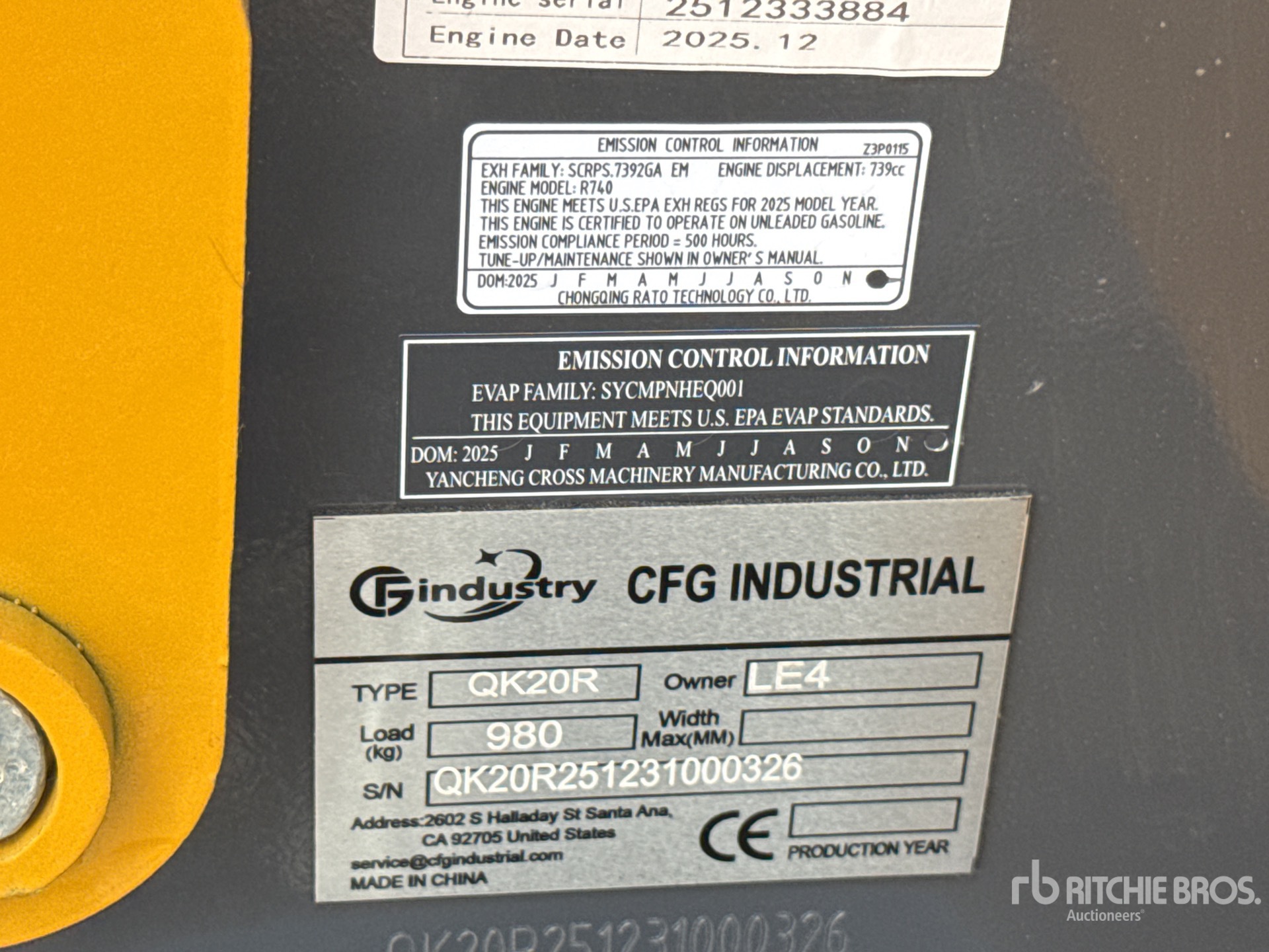 2026 CFG QK20R
