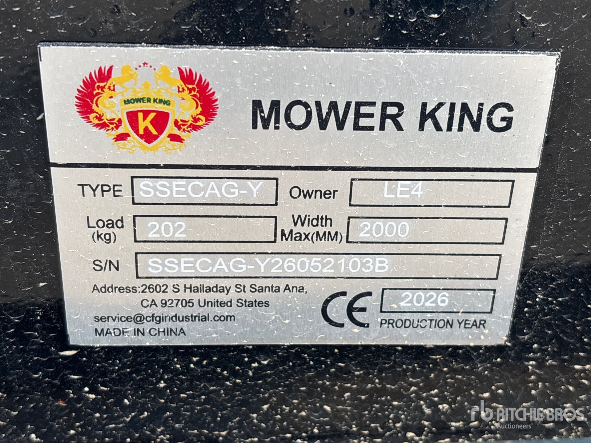 2026 Mower King SSECAG-Y