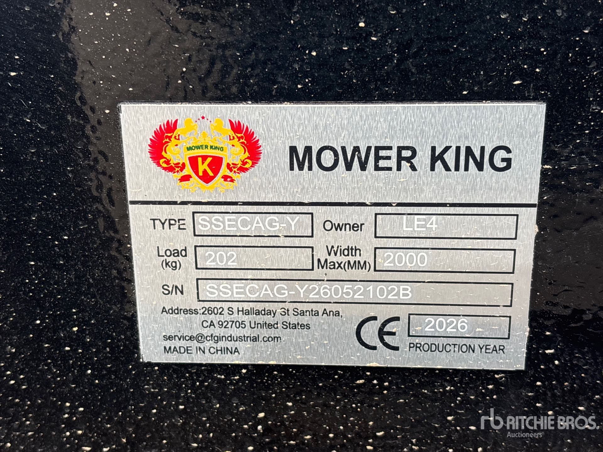 2026 Mower King SSECAG-Y