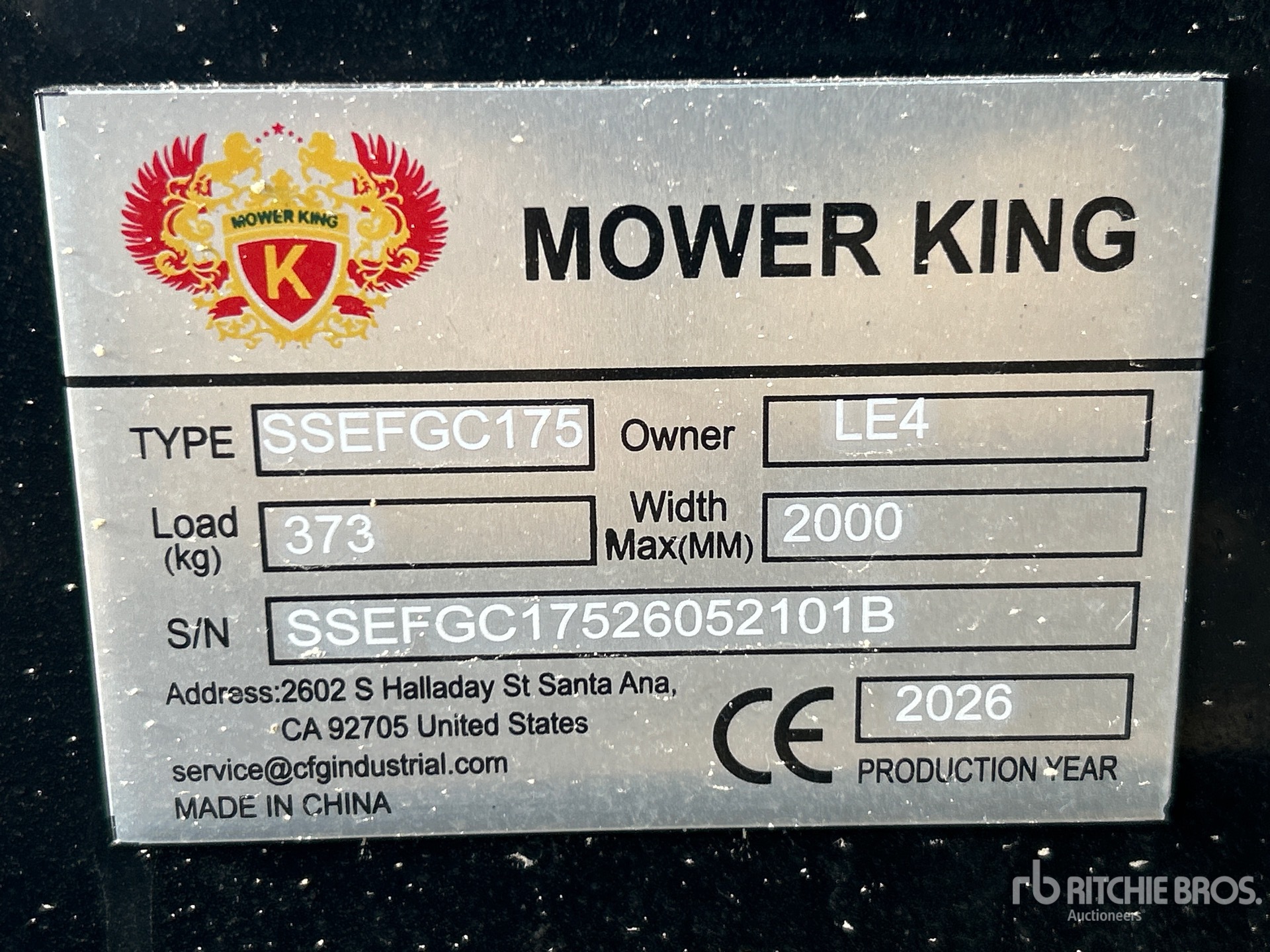 2026 Mower King SSEFGC175