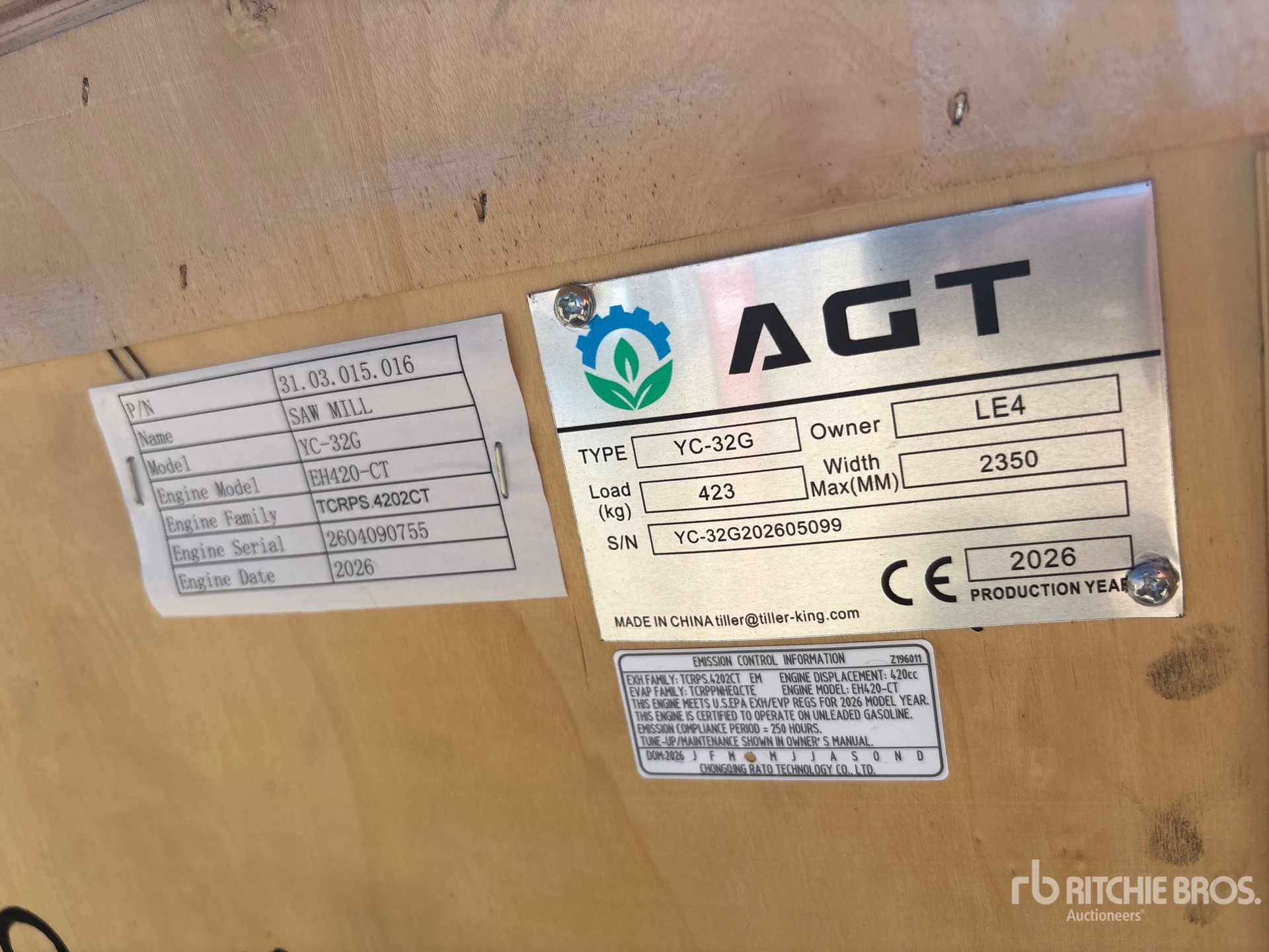 2026 AGT YC32-G