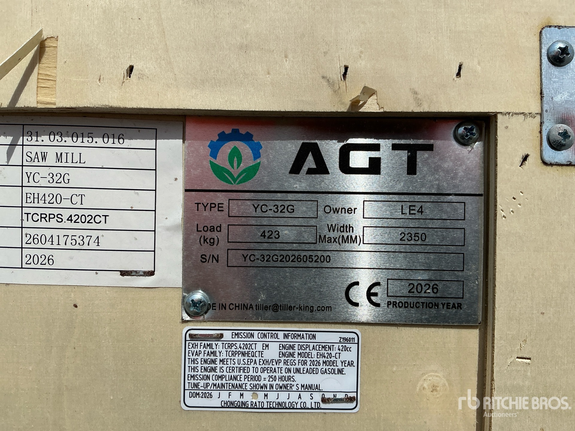 2026 AGT YC32-G