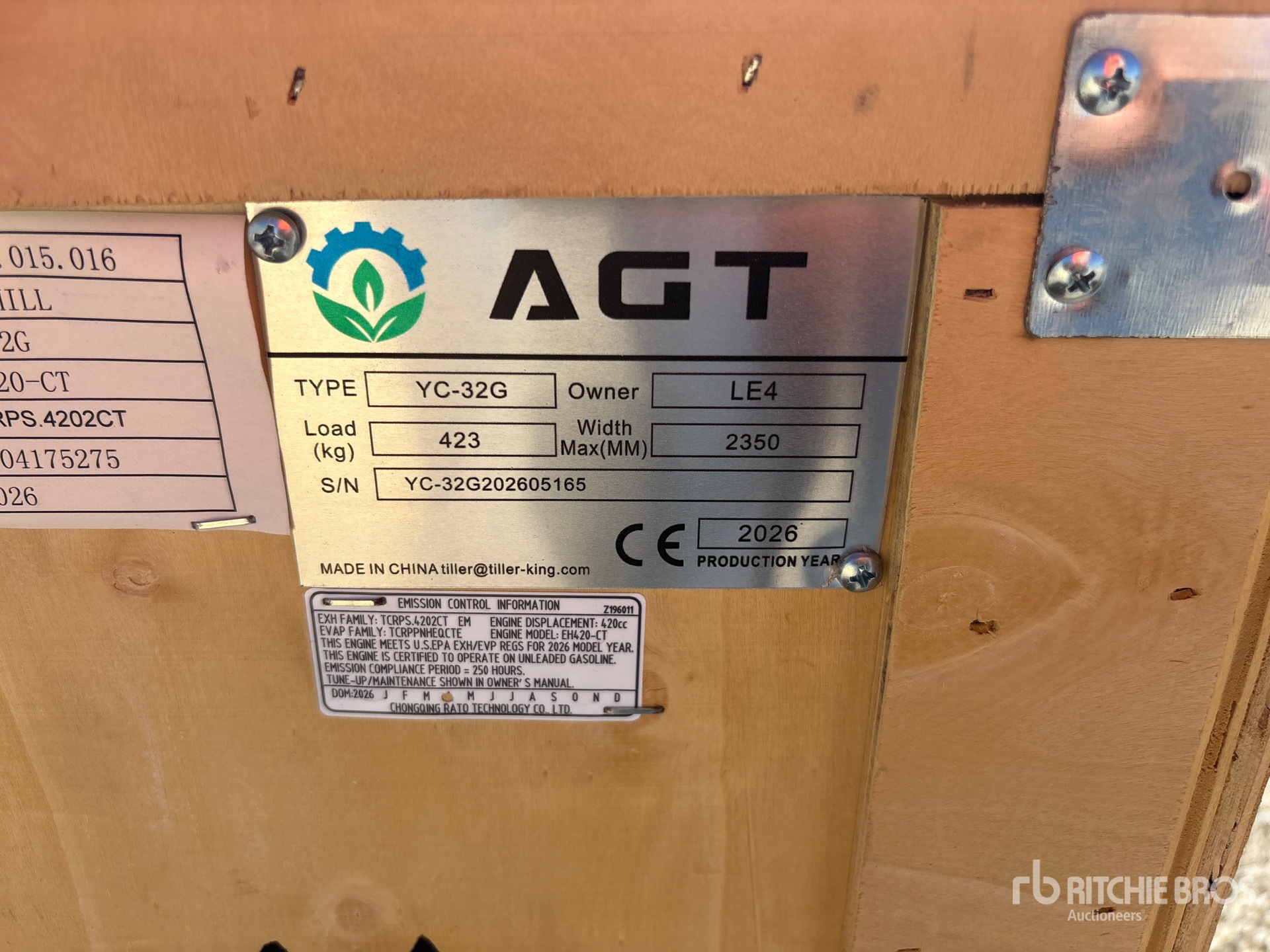 2026 AGT YC32-G