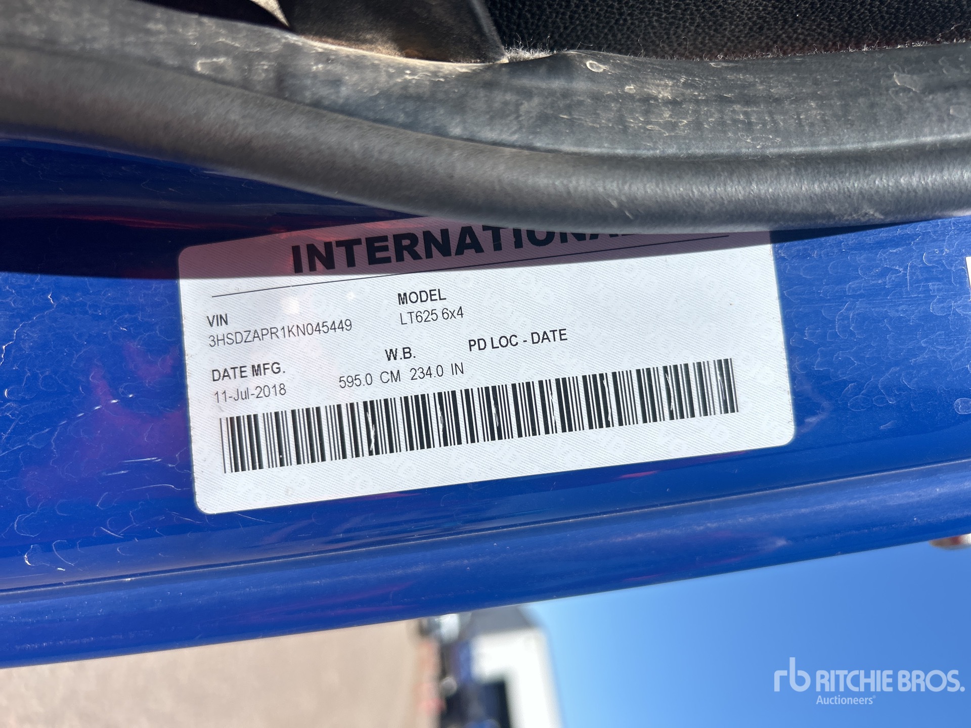 Photo of a 2019 International LT625