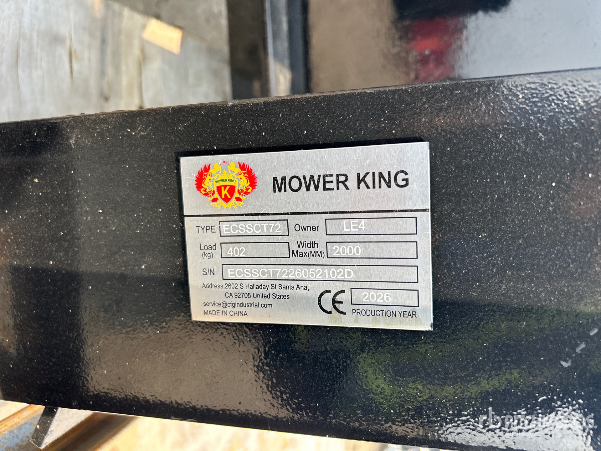 2026 Mower King ECSSCT72