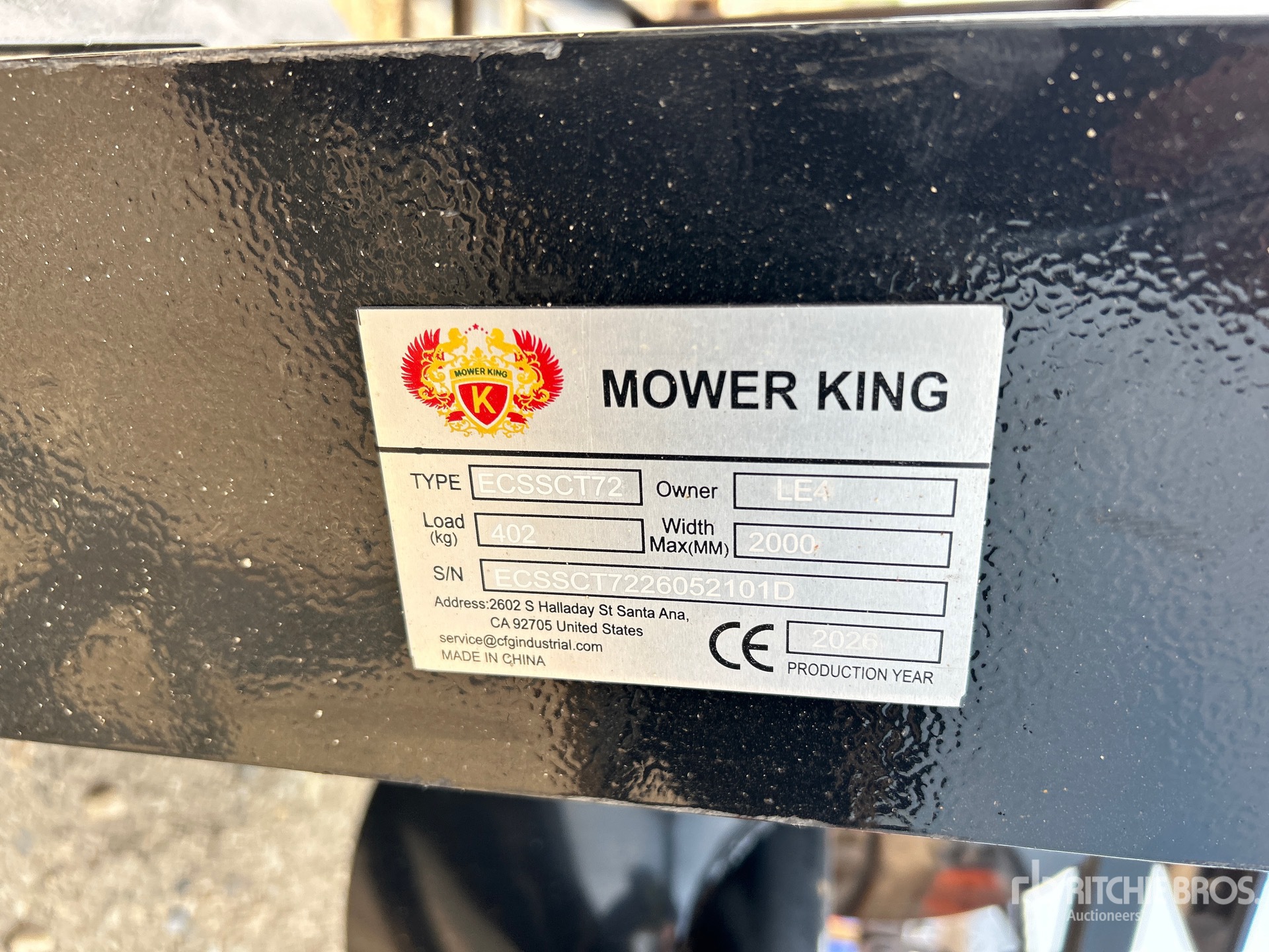 2026 Mower King ECSSCT72