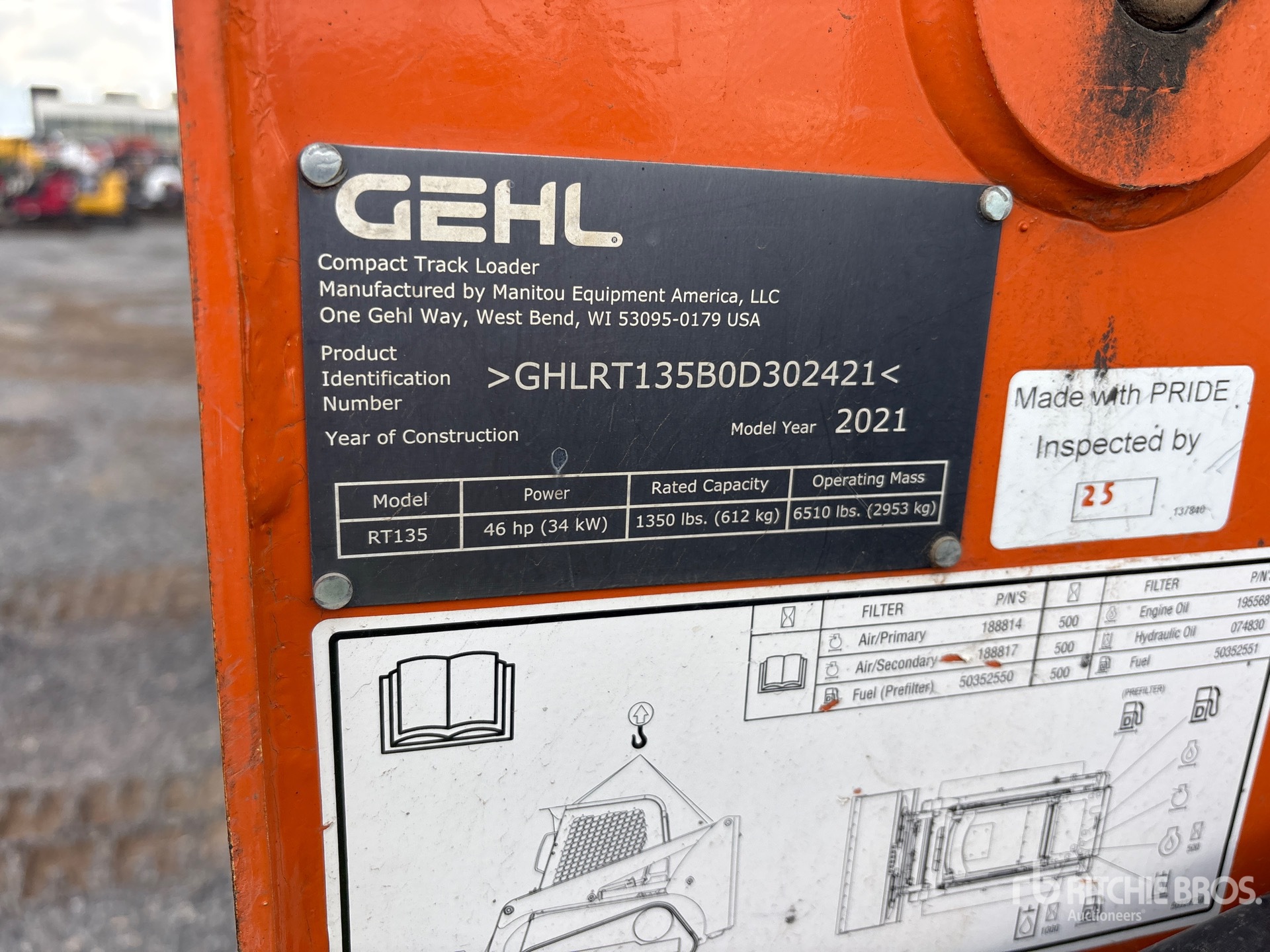 2021 Gehl RT135