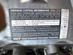 Engine with Emission Label