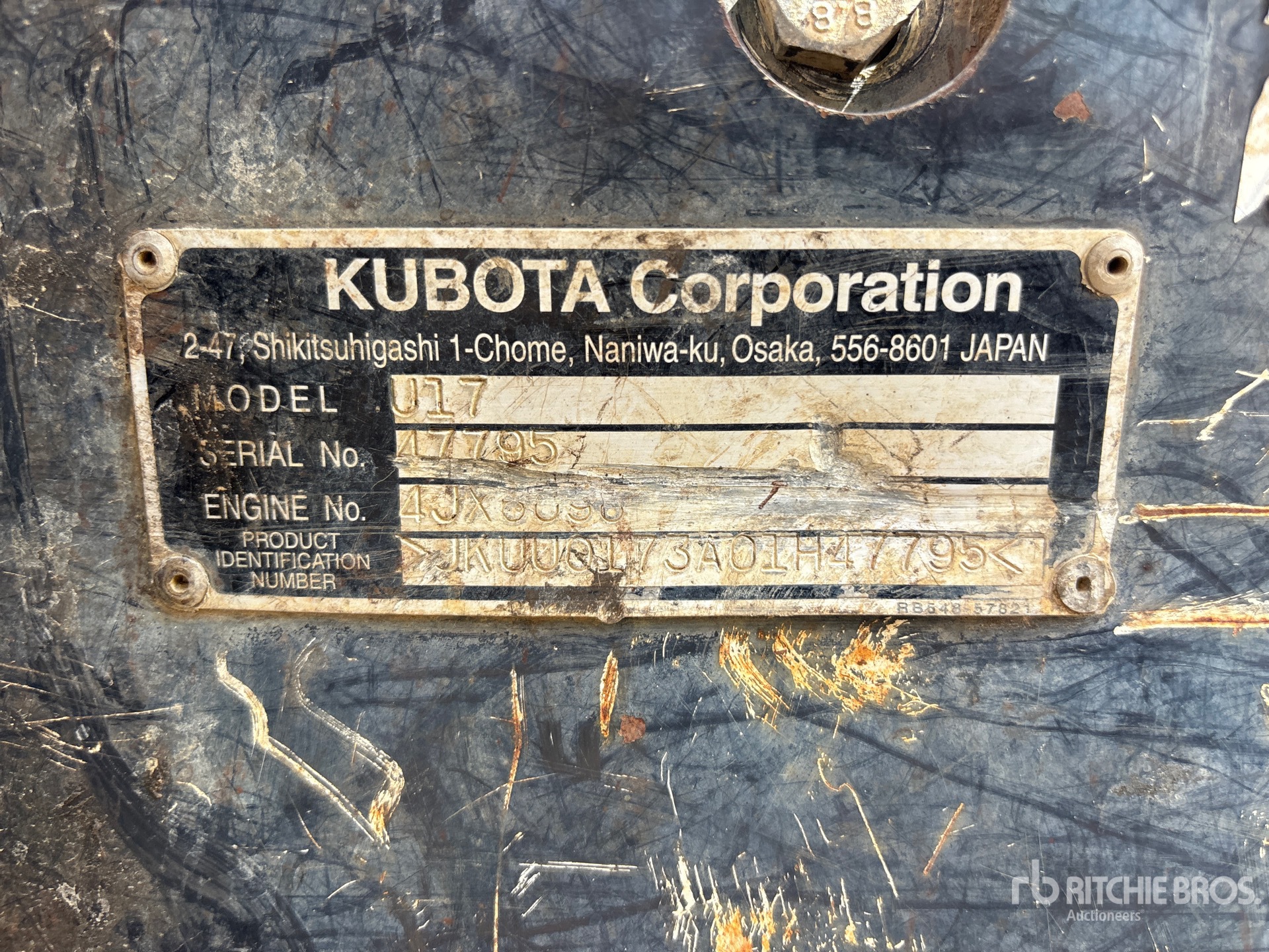 2019 Kubota U17VR1