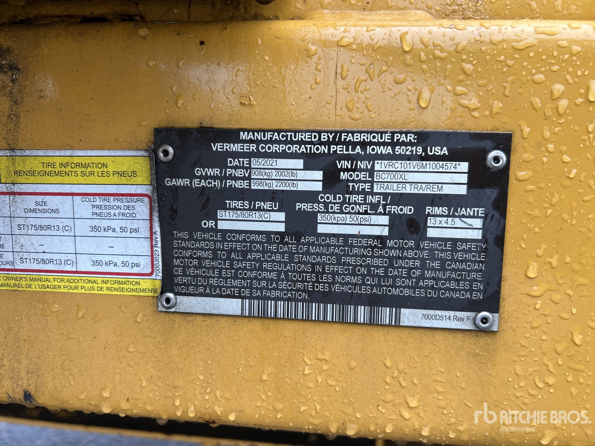 2021 Vermeer BC700XL