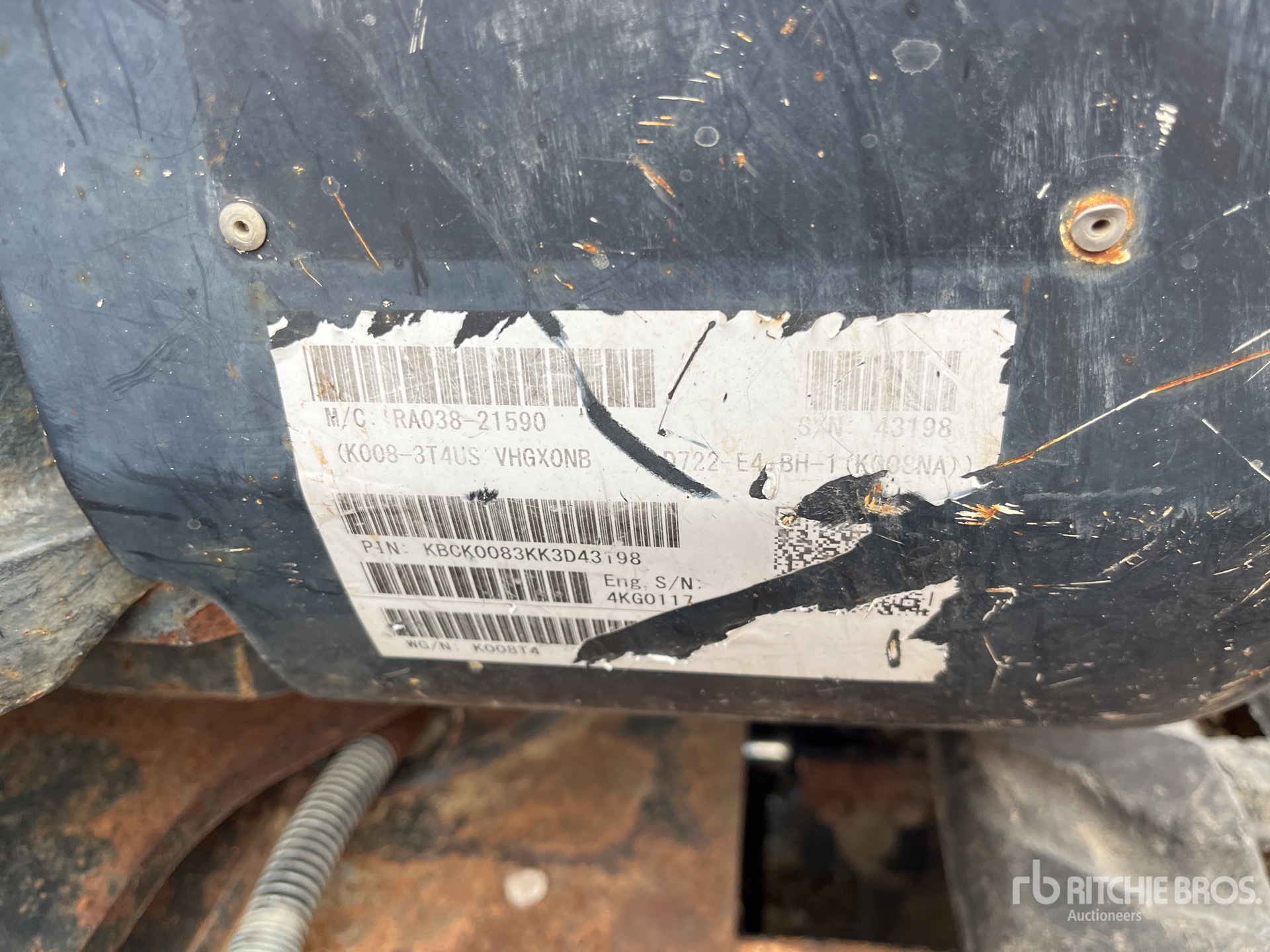 2019 Kubota K008T4
