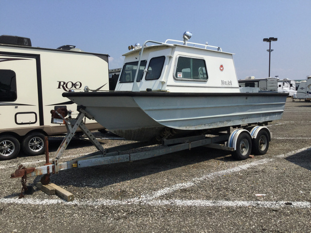 MonArk Work Boat w/ T/A Trailer