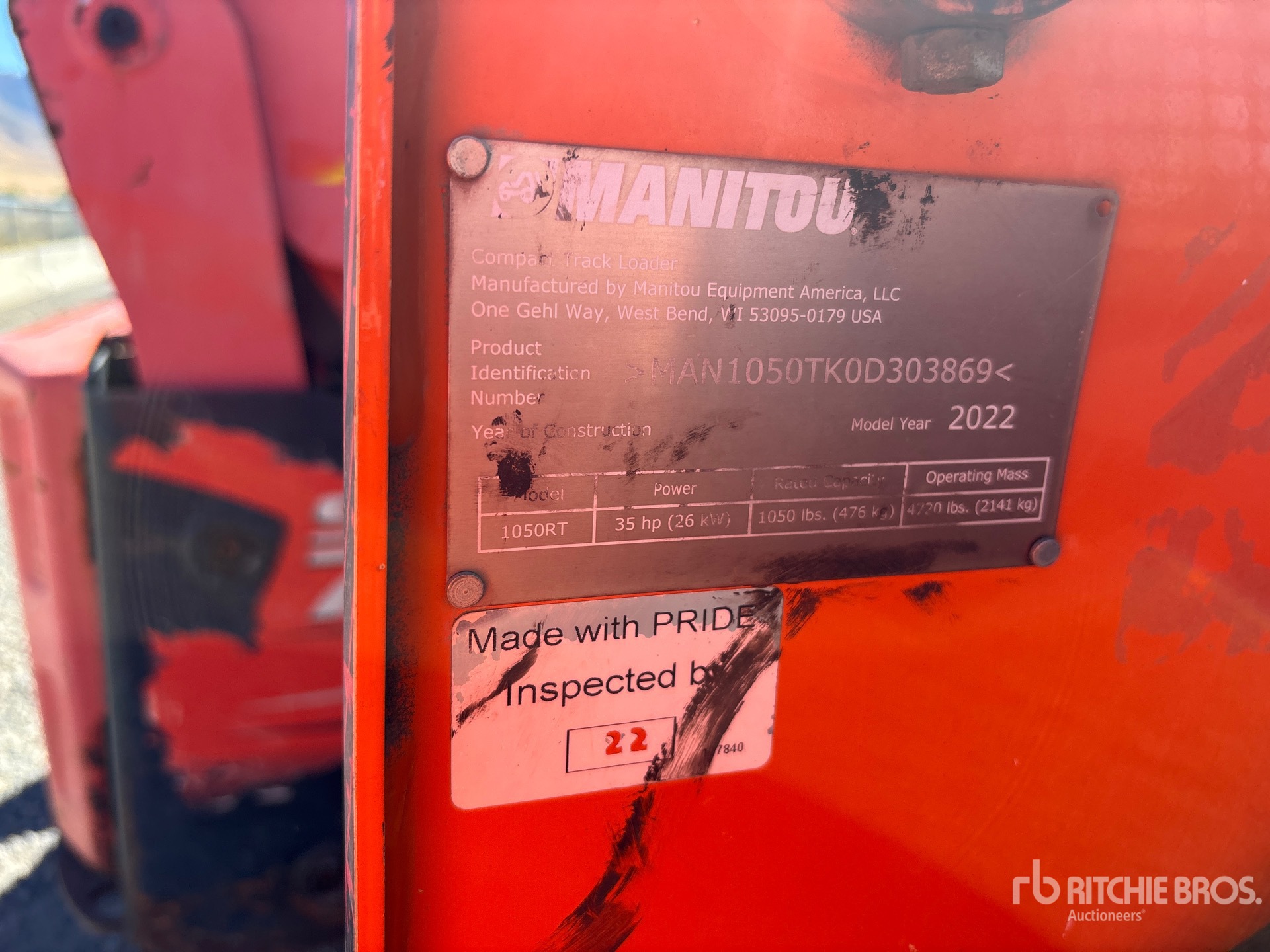 2022 Manitou 1050RT