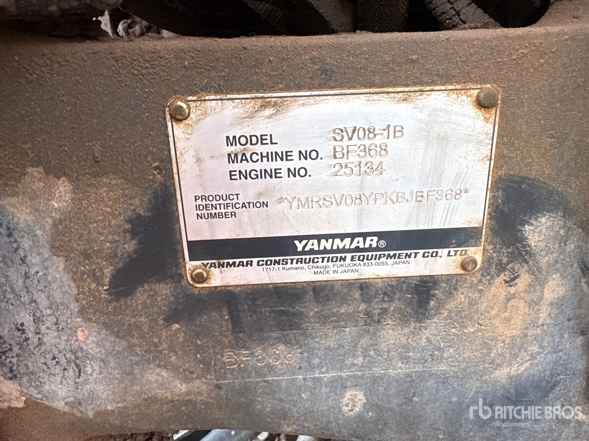 2019 Yanmar SV08