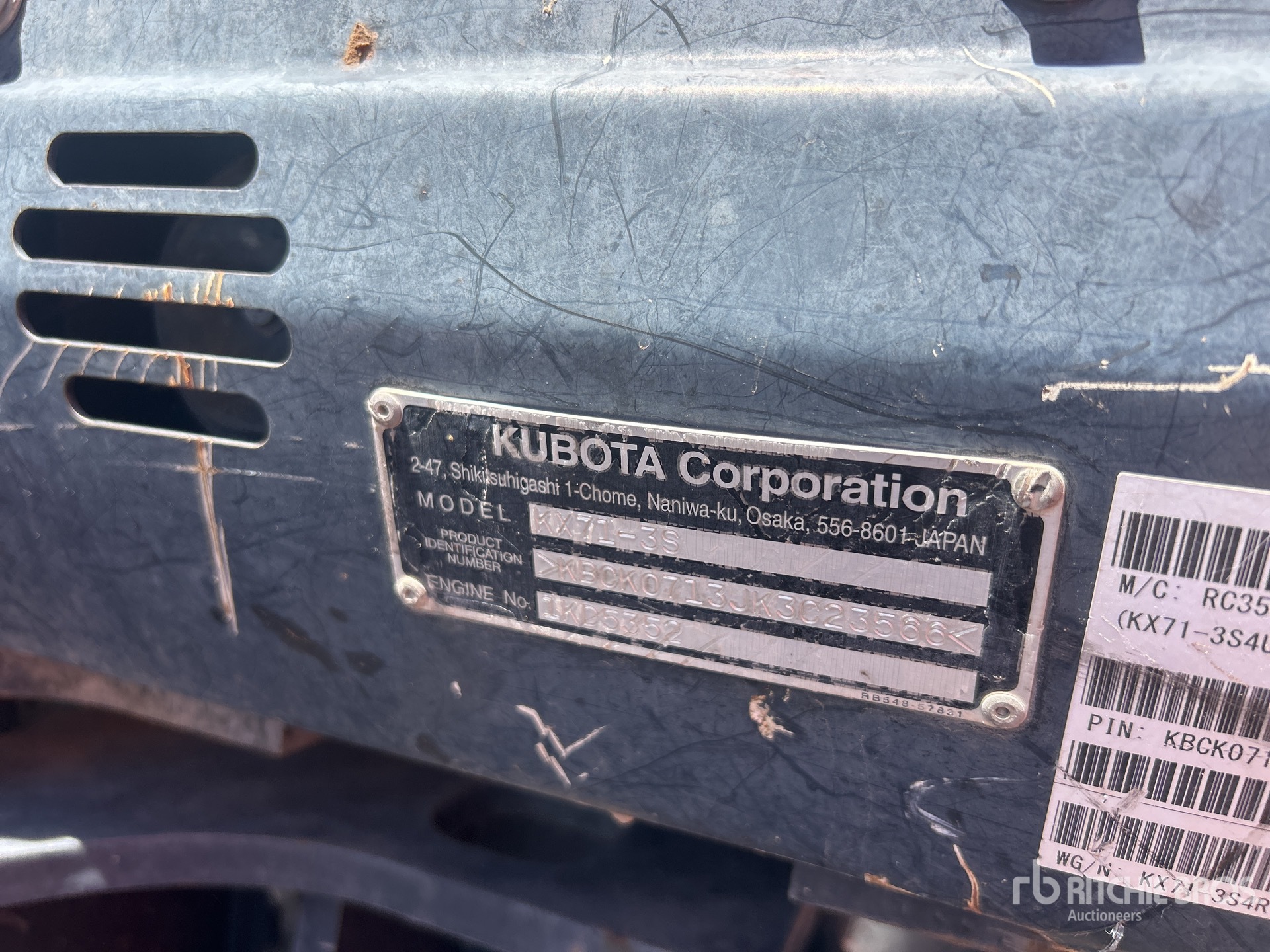 2019 Kubota KX71-3S4R1