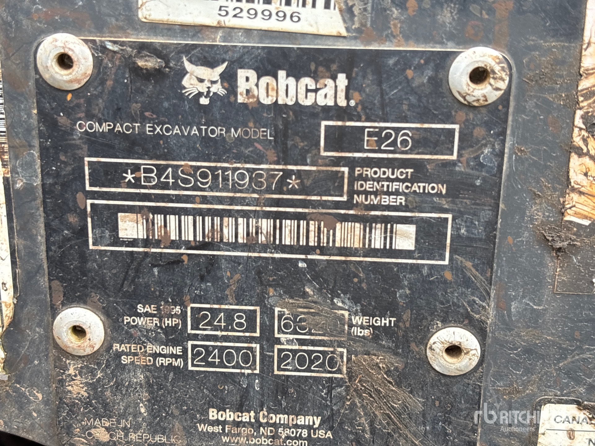 2020 Bobcat E26