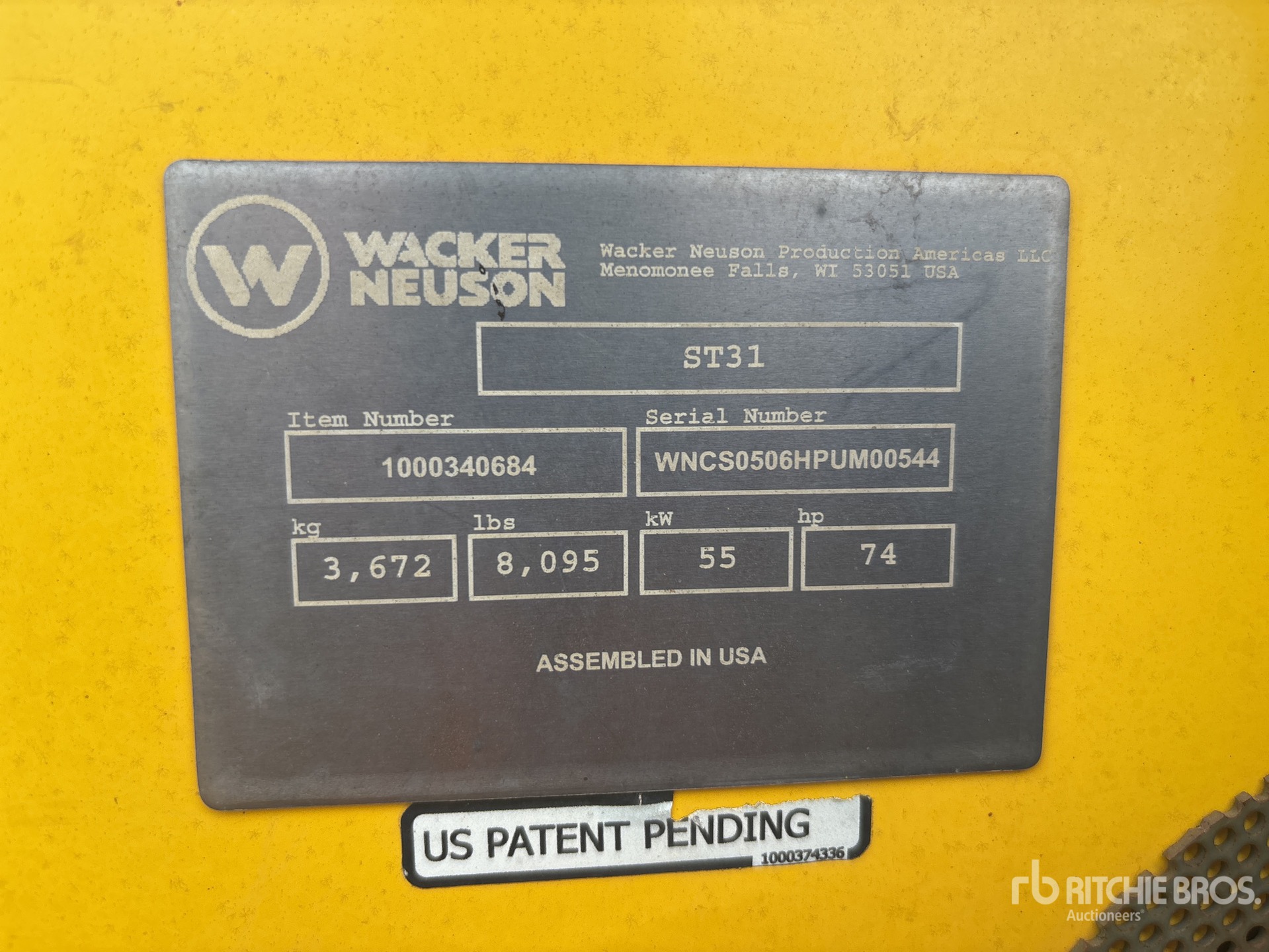 Photo of a 2018 Wacker Neuson ST31