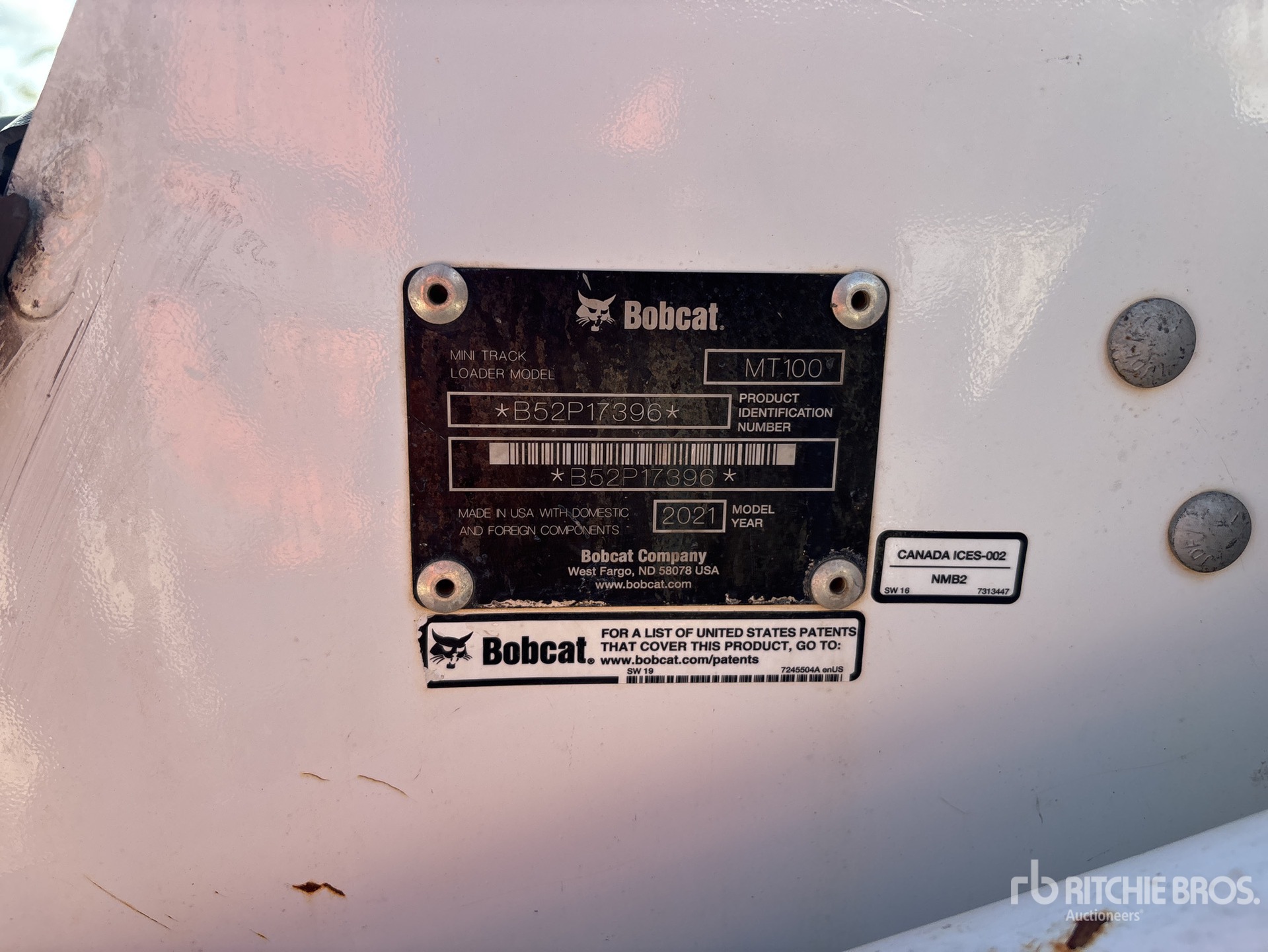 Photo of a 2021 Bobcat MT100