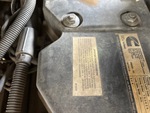 Engine with Emission Label