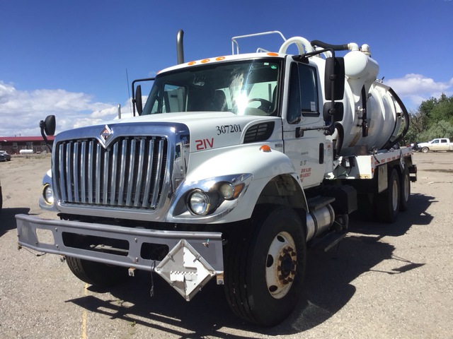 2007 Presvac System on 2008 International 7400 SFA 6x4 Vacuum Tanker Truck