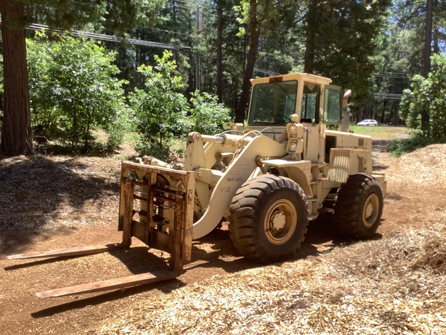 10000 lb Pneumatic Tire Military Forklift