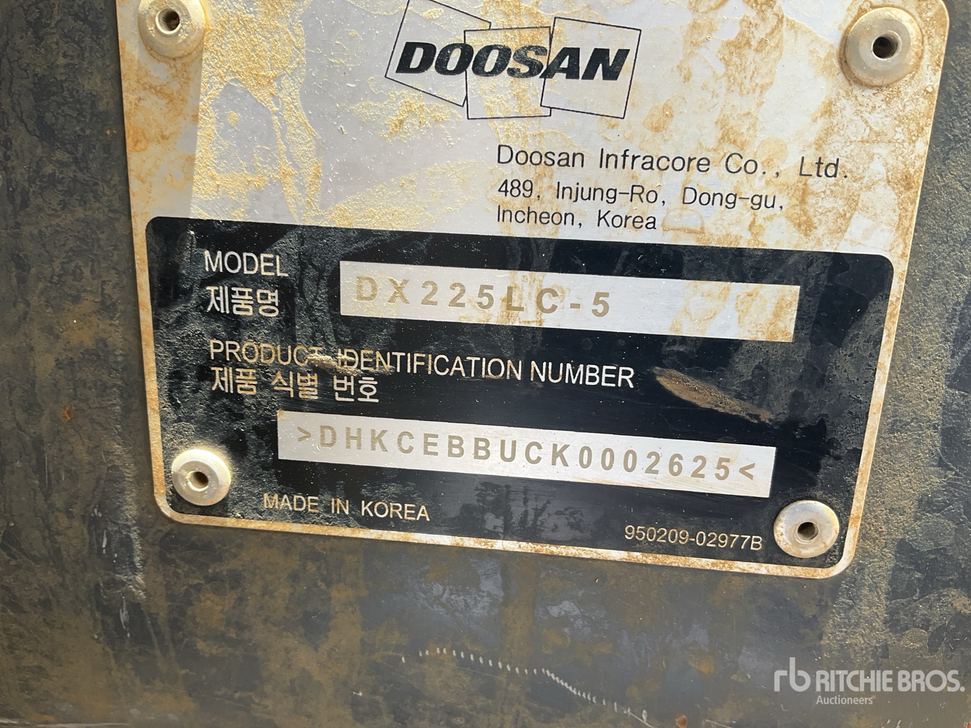 Photo of a 2020 Doosan DX225LC-5