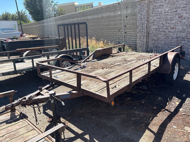 1992 Rhea's 12 ft S/A Utility Trailer