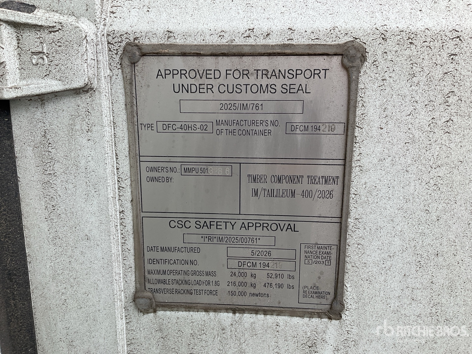 Photo of a 2026 CTN 40HQ