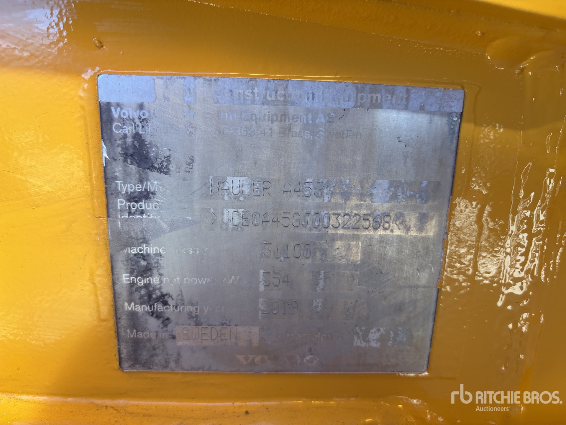 2019 Volvo A45G